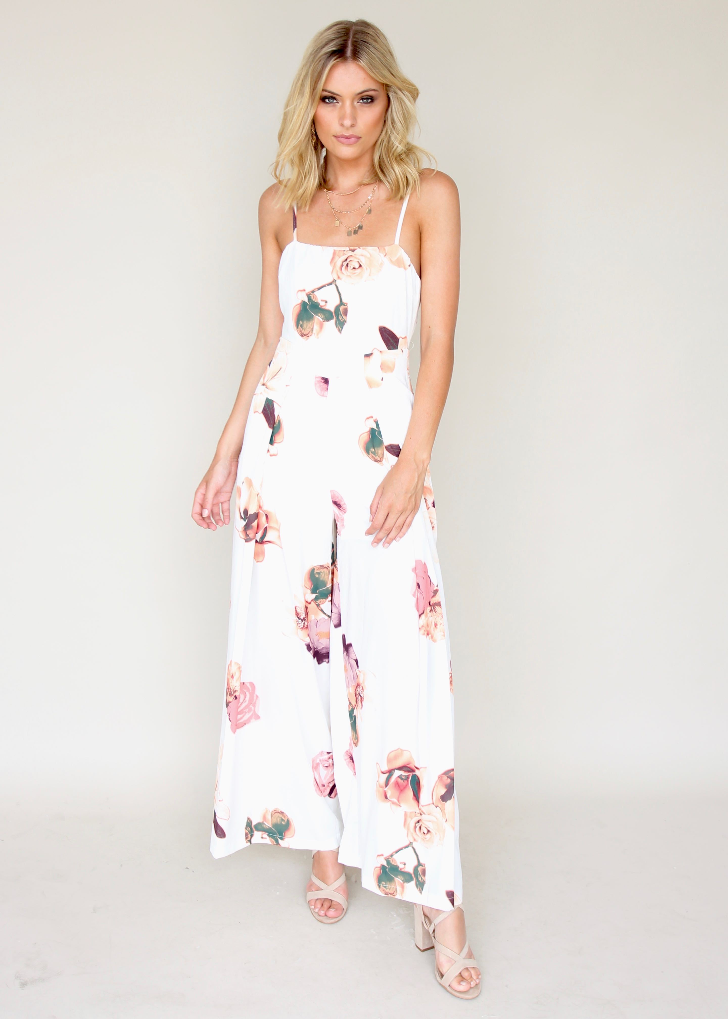 Walk On By Pantsuit - Roses