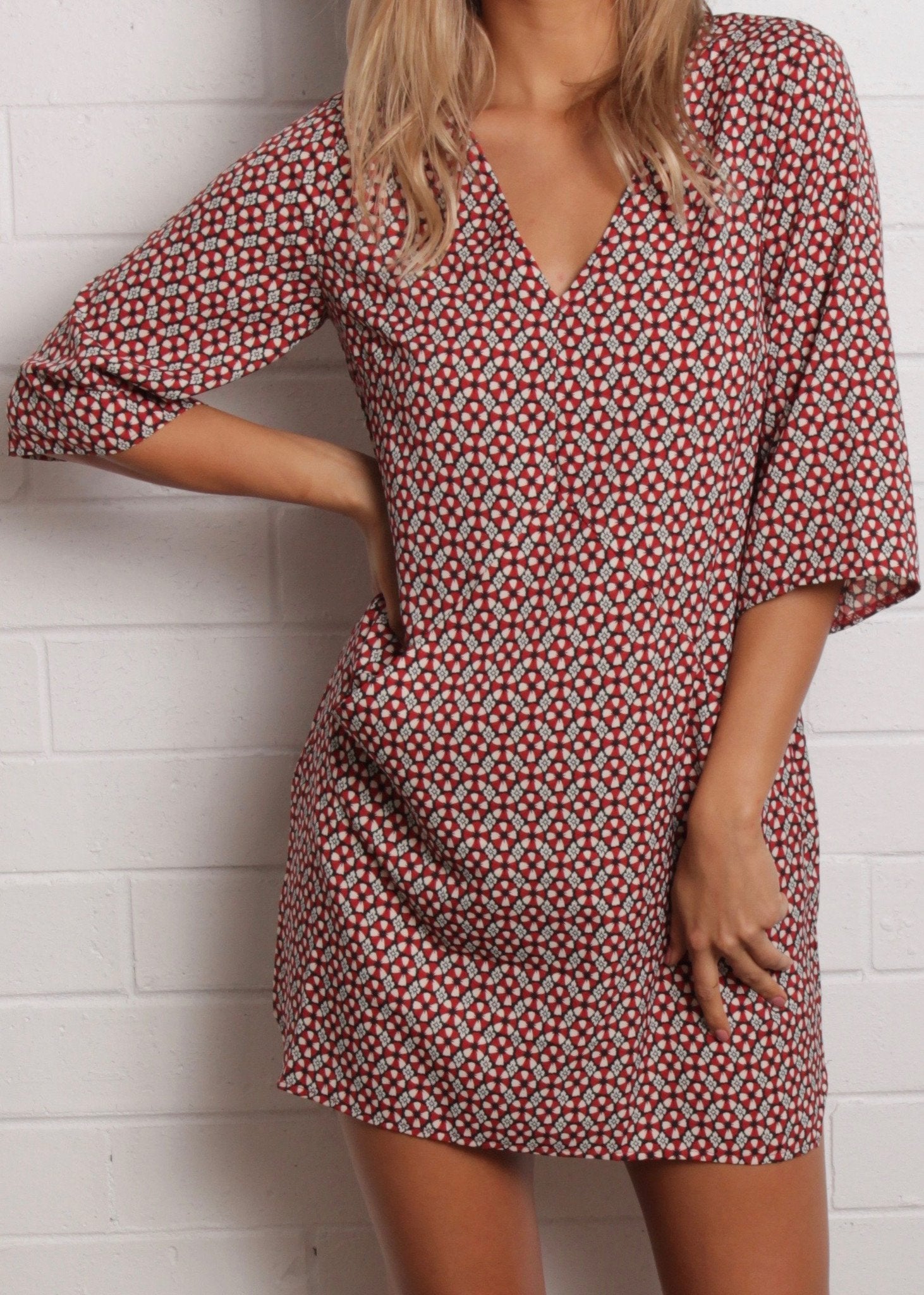 Abbey Road Tunic - Red Twirl