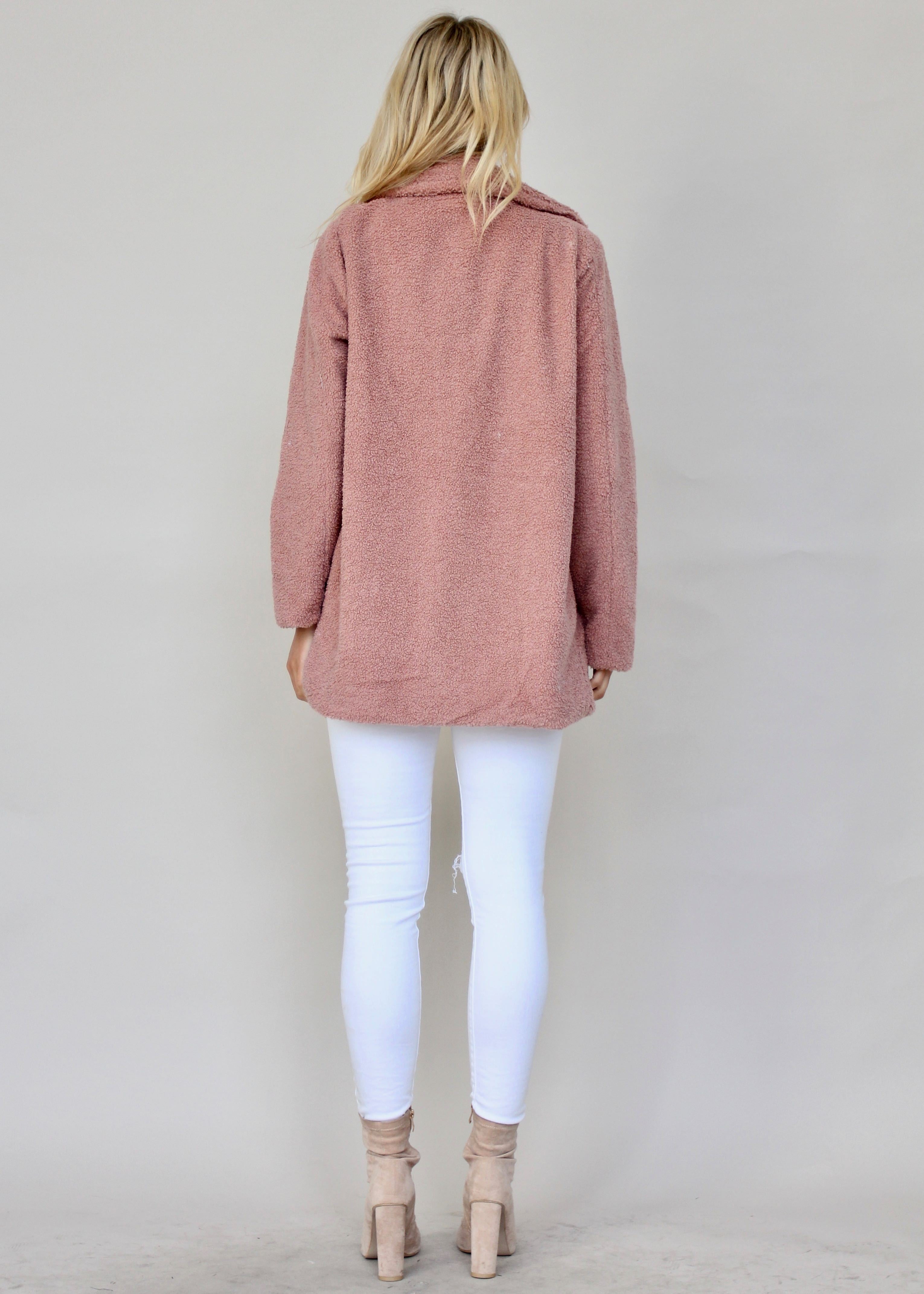 San Maro Teddy Coat - Blush