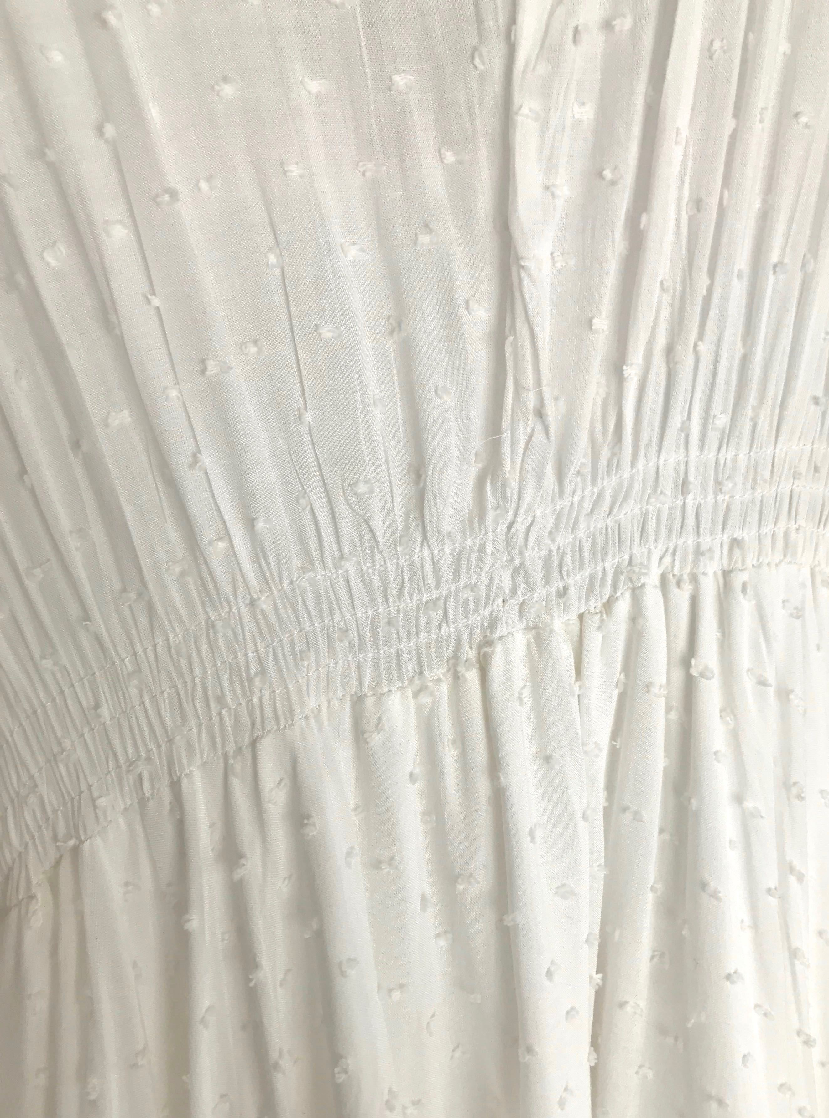 Alysse Mini Dress - White Embroidered