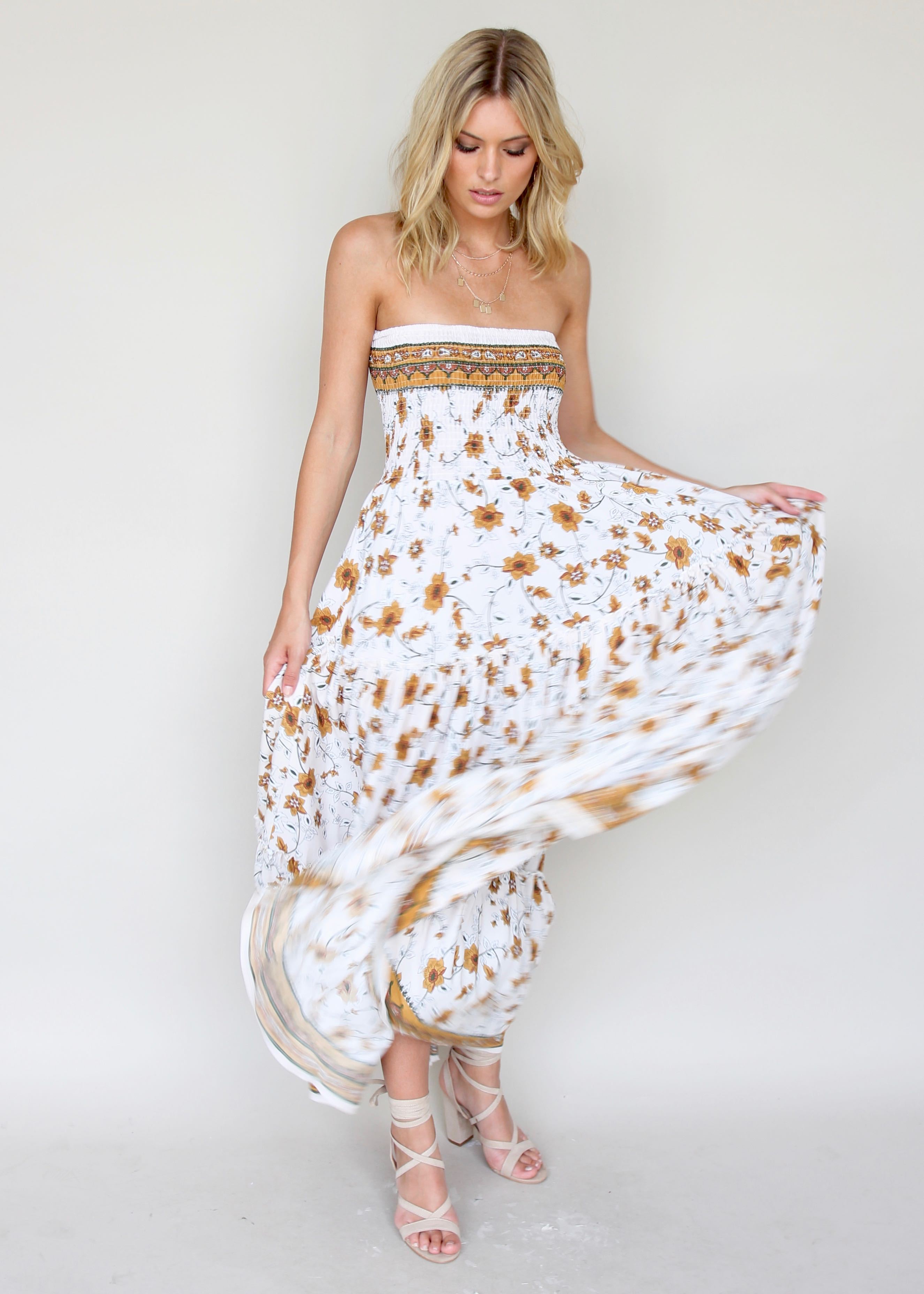 Salsa Strapless Maxi Dress - Luna
