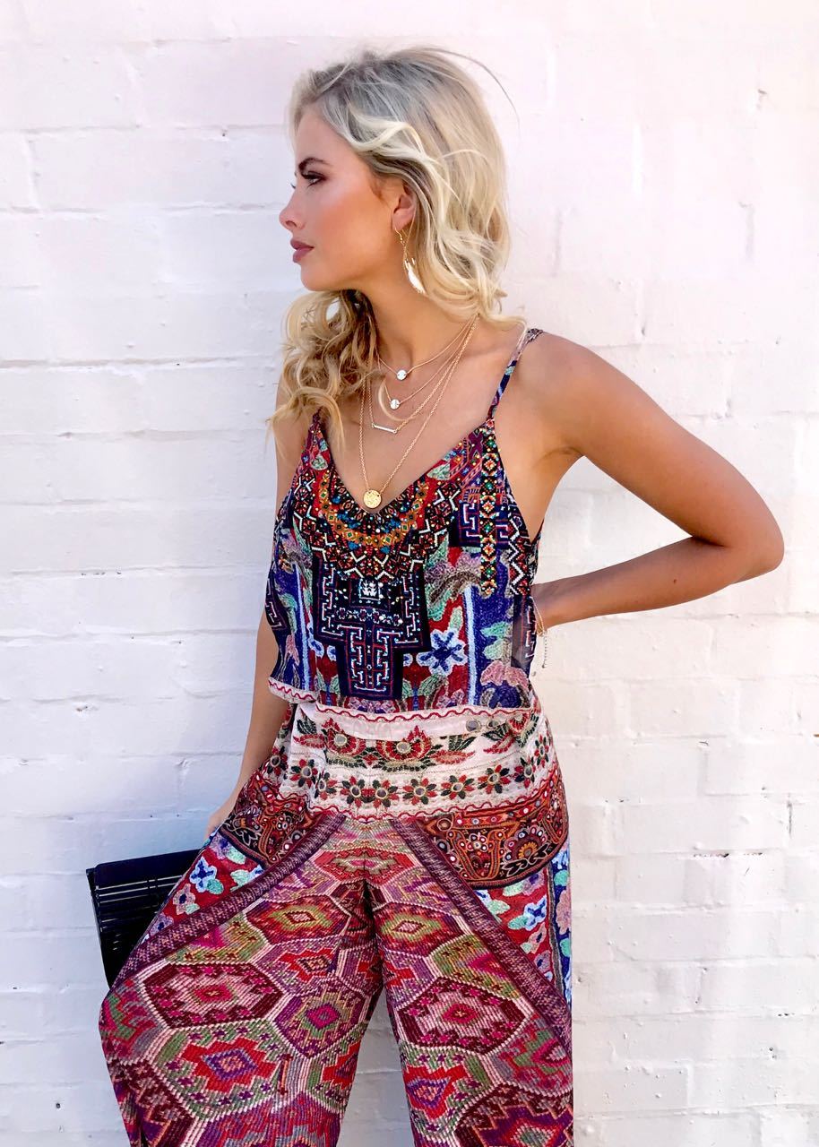 Double Up Pantsuit - Moroccan