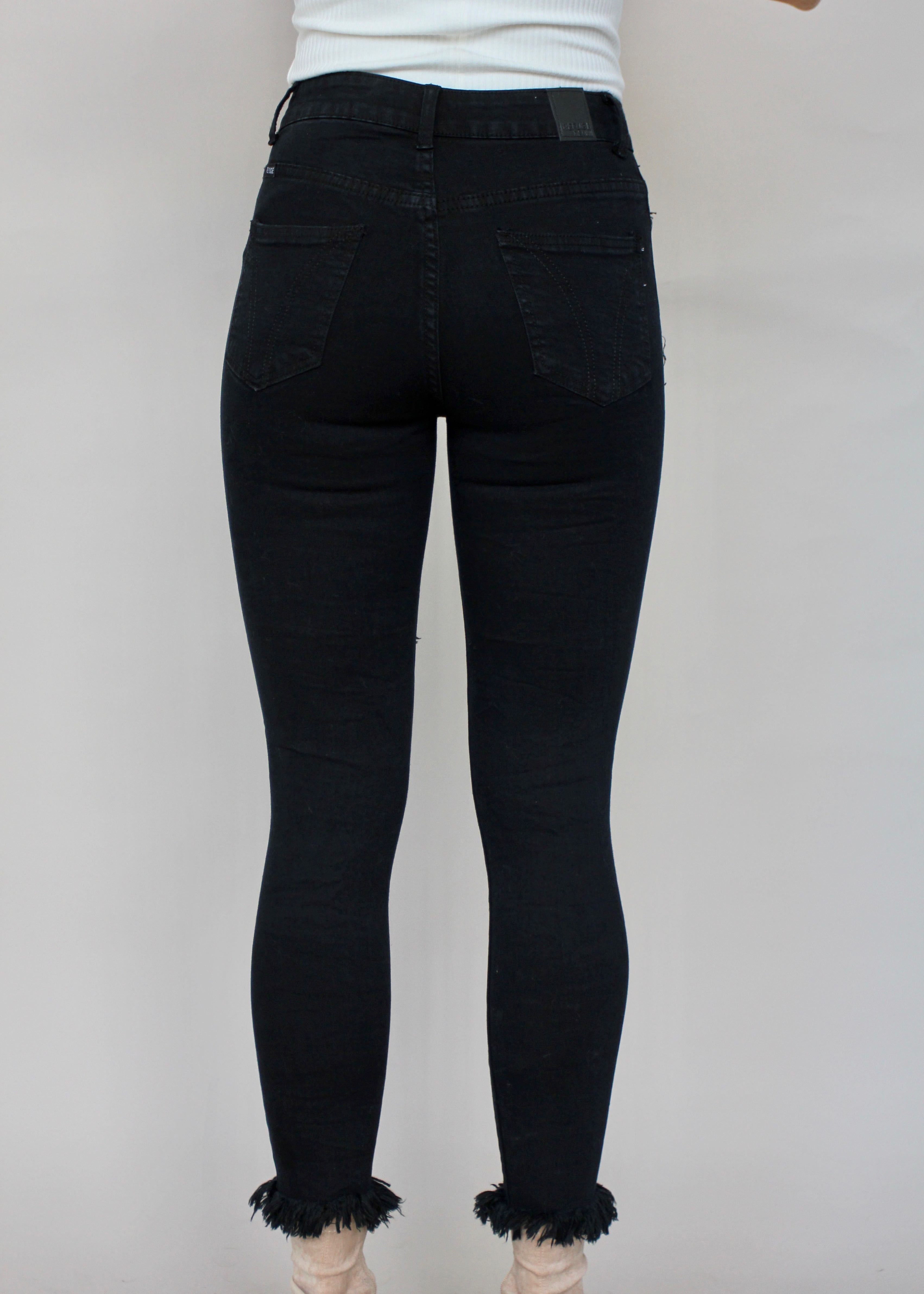 Night Love Pearl Jeans - Black