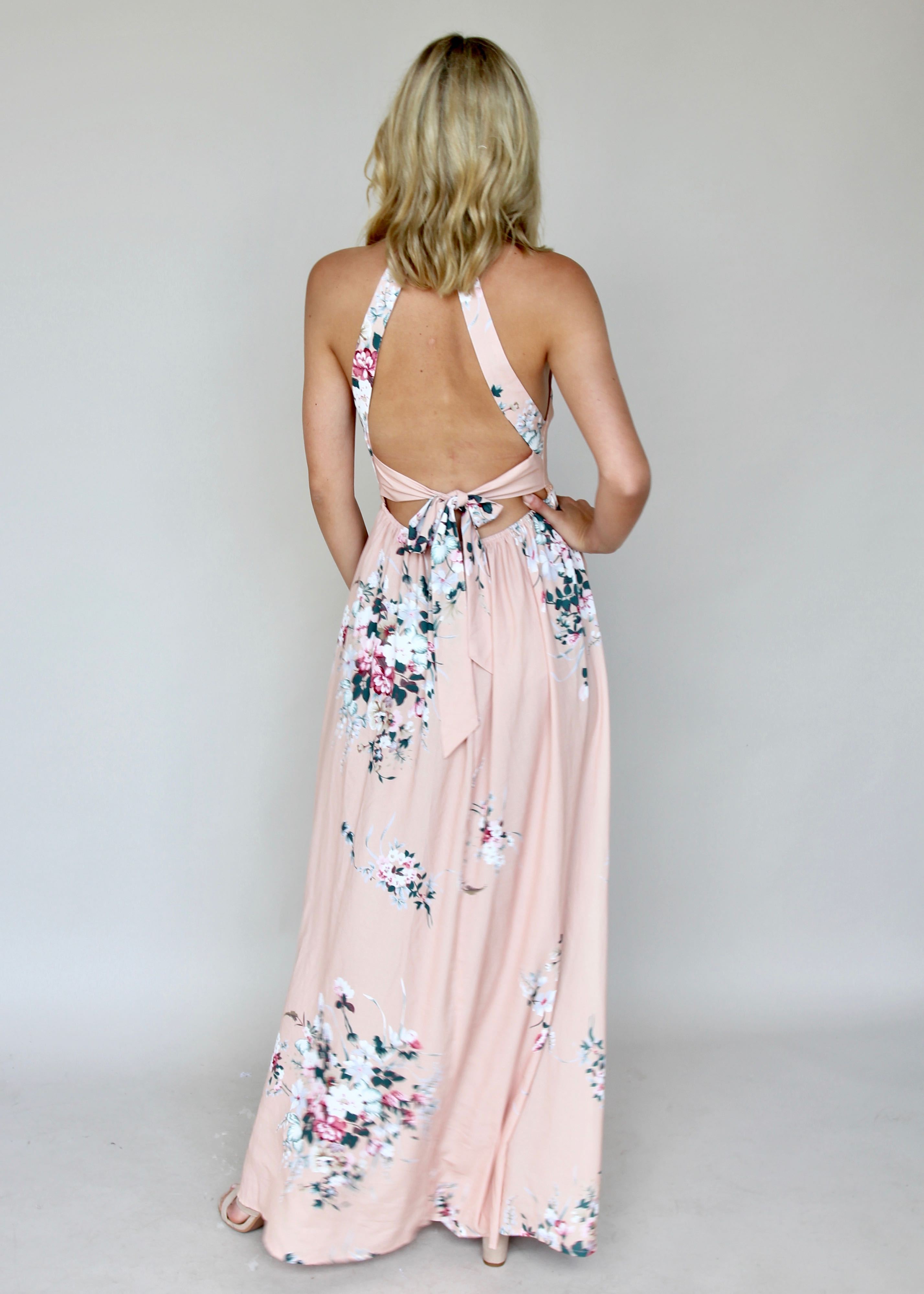 Heart Of Glass Maxi Dress - Nude Garden