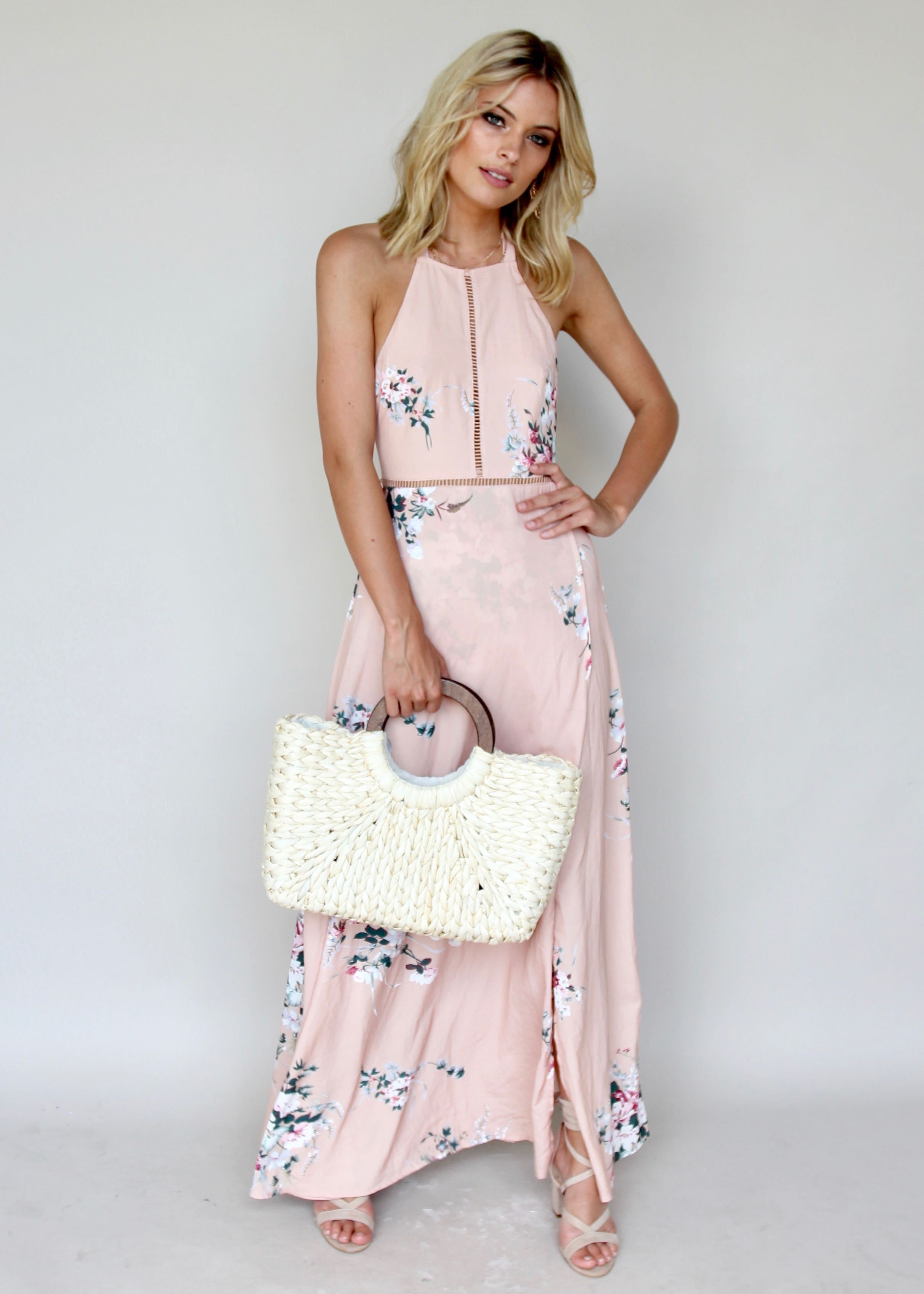 Heart Of Glass Maxi Dress - Nude Garden
