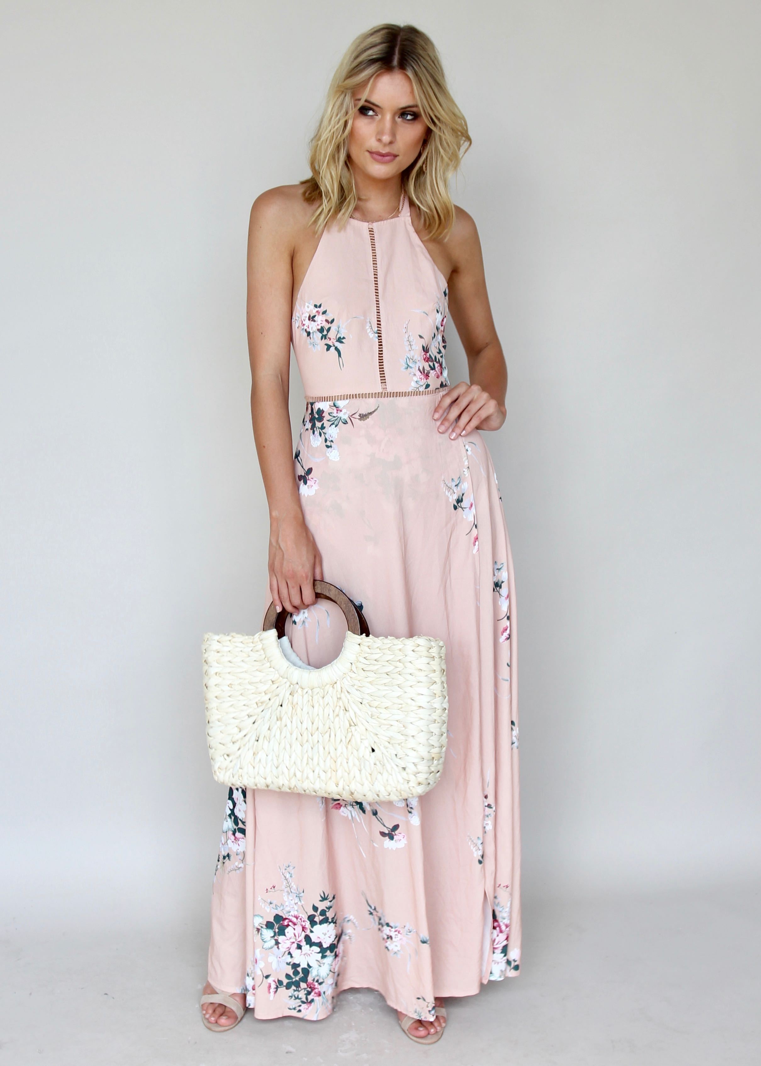 Heart Of Glass Maxi Dress - Nude Garden
