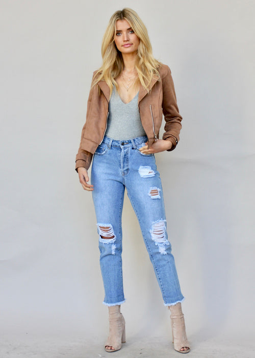 American Hustle Girlfriend Jeans - Mid Blue