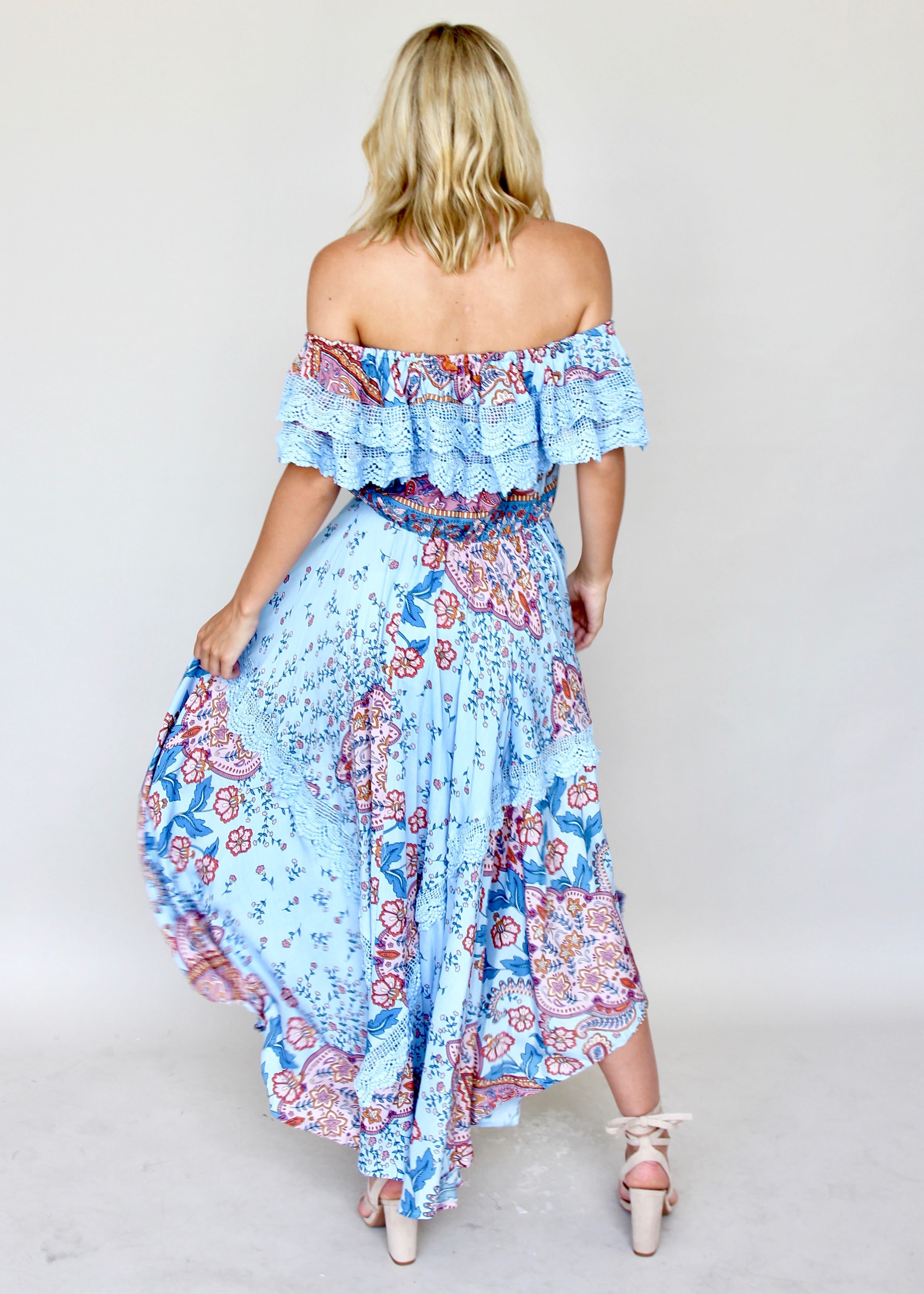 Positano Off Shoulder Maxi - Frankie