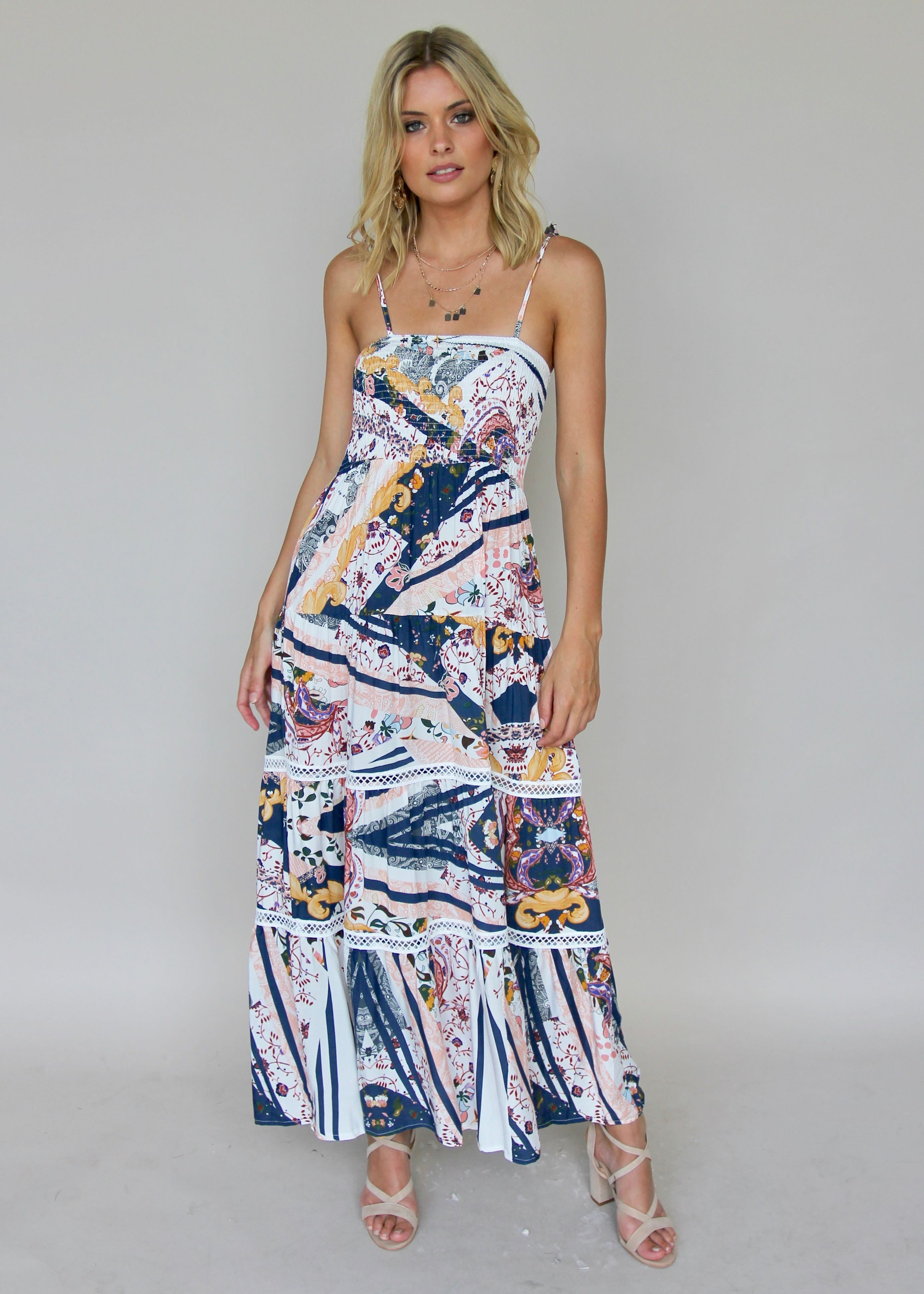 Peach Maxi Dress - Valentina