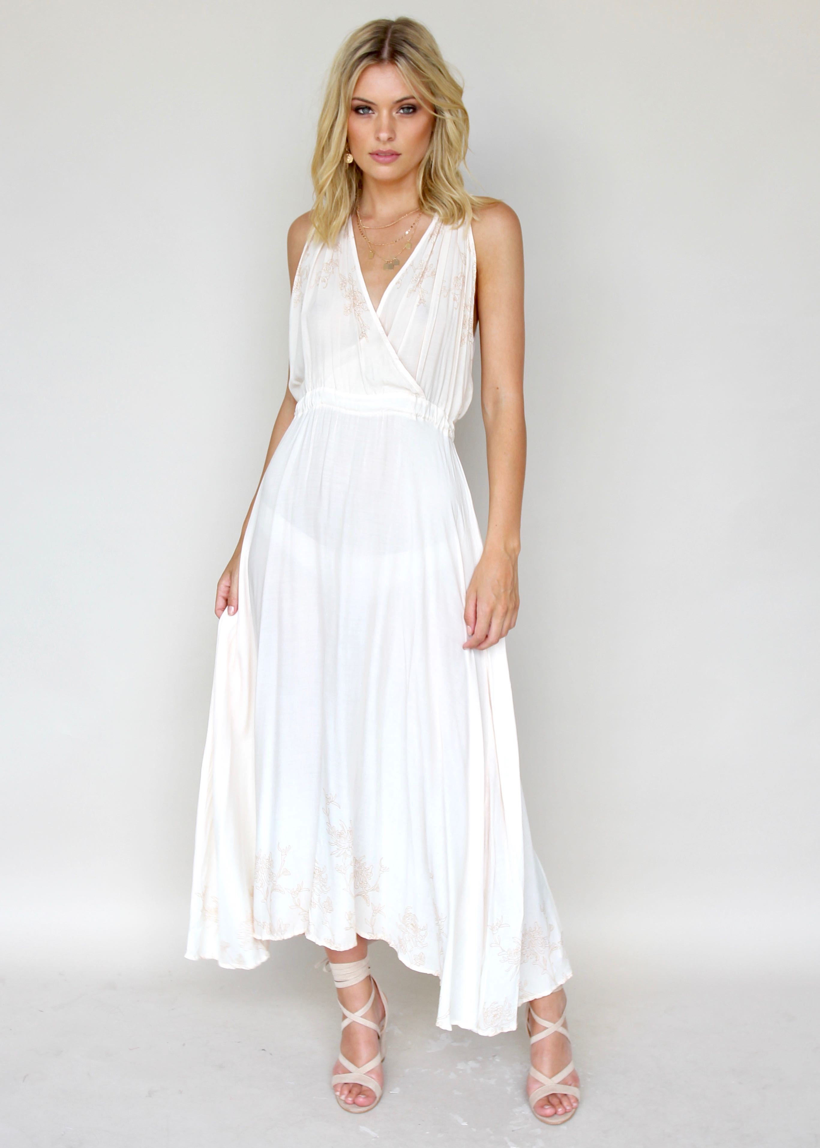 Love Underlined Maxi Dress - Honey Glow