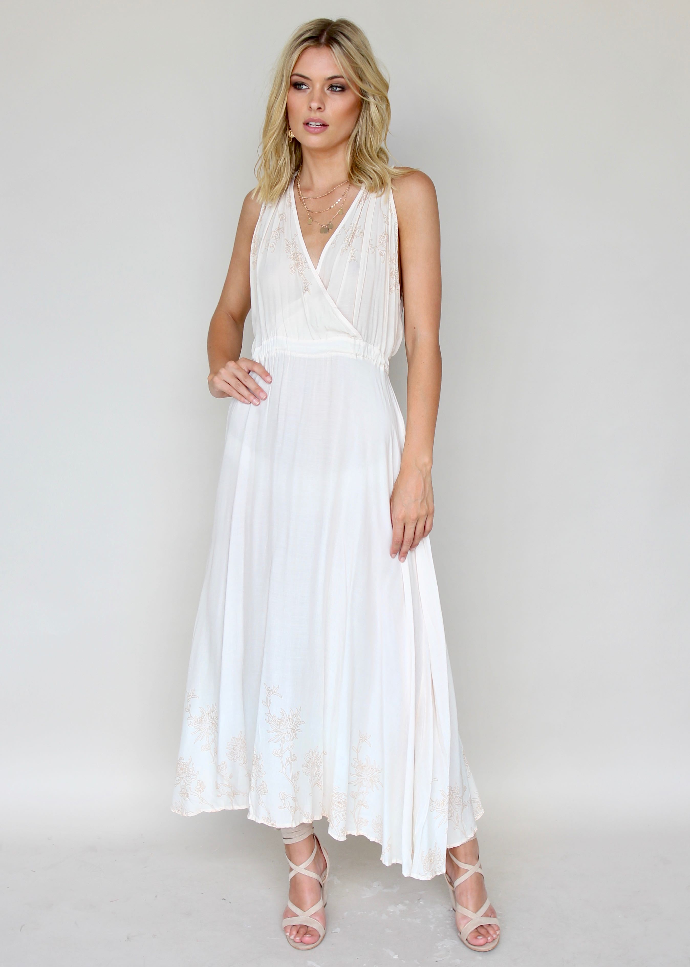 Love Underlined Maxi Dress - Honey Glow