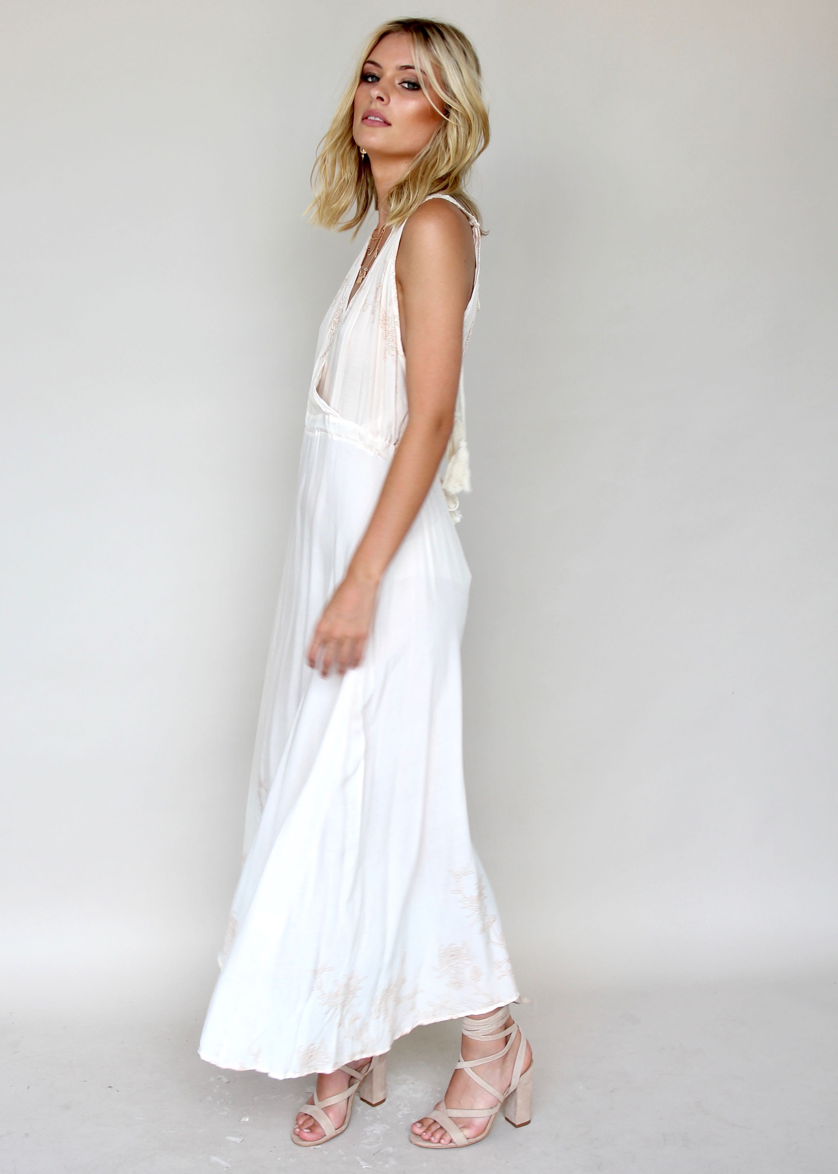 Love Underlined Maxi Dress - Honey Glow