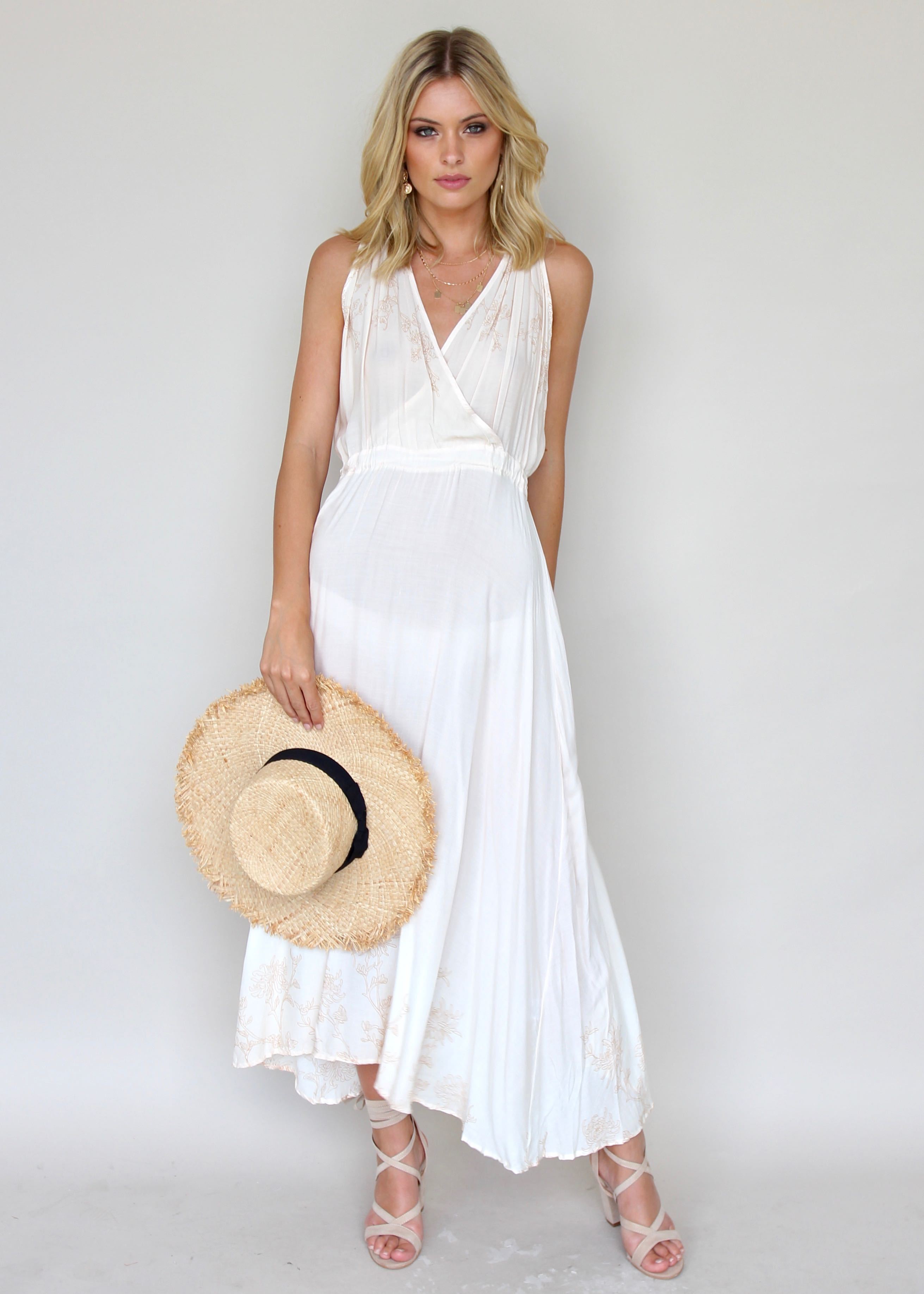 Love Underlined Maxi Dress - Honey Glow