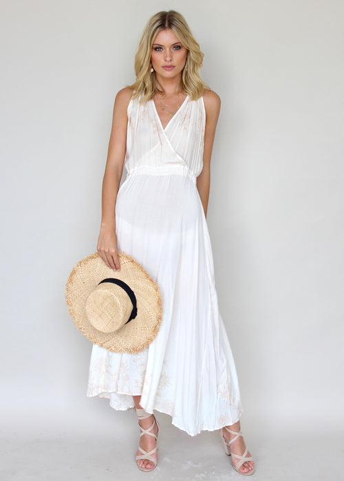 Love Underlined Maxi Dress - Honey Glow