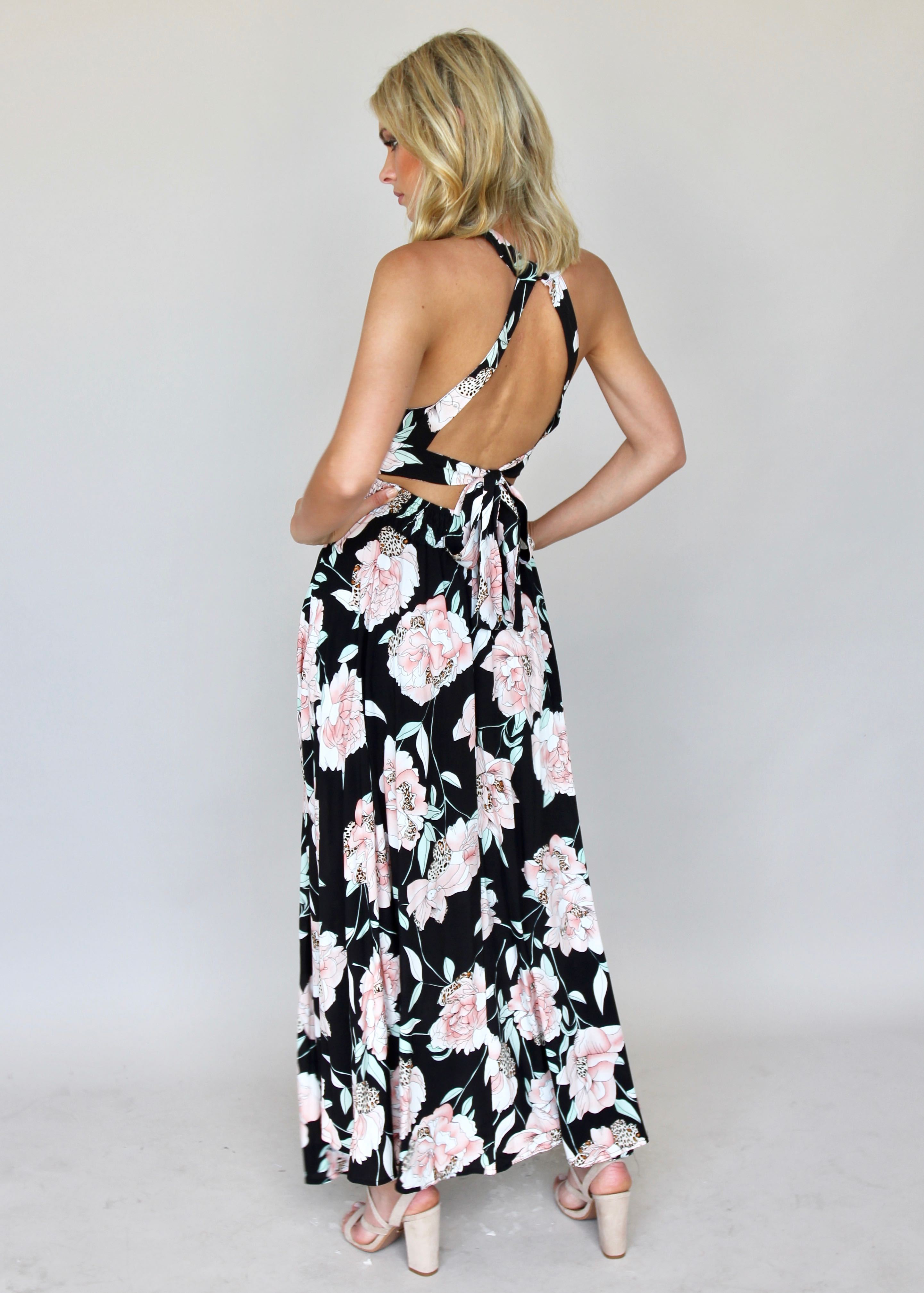 Break Of Dawn Maxi - Peach Wildflower