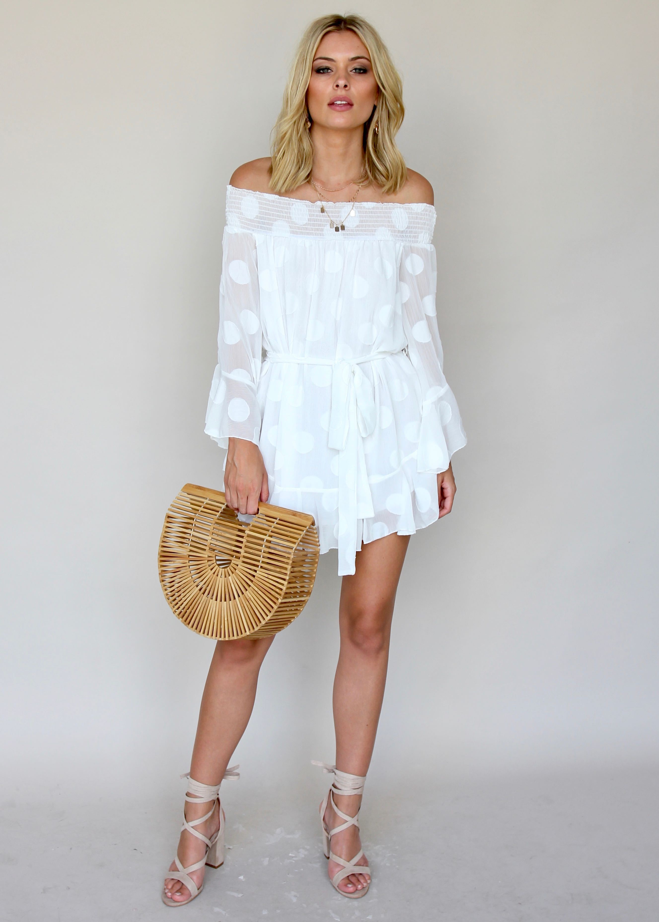 You For Me Swing Dress - White