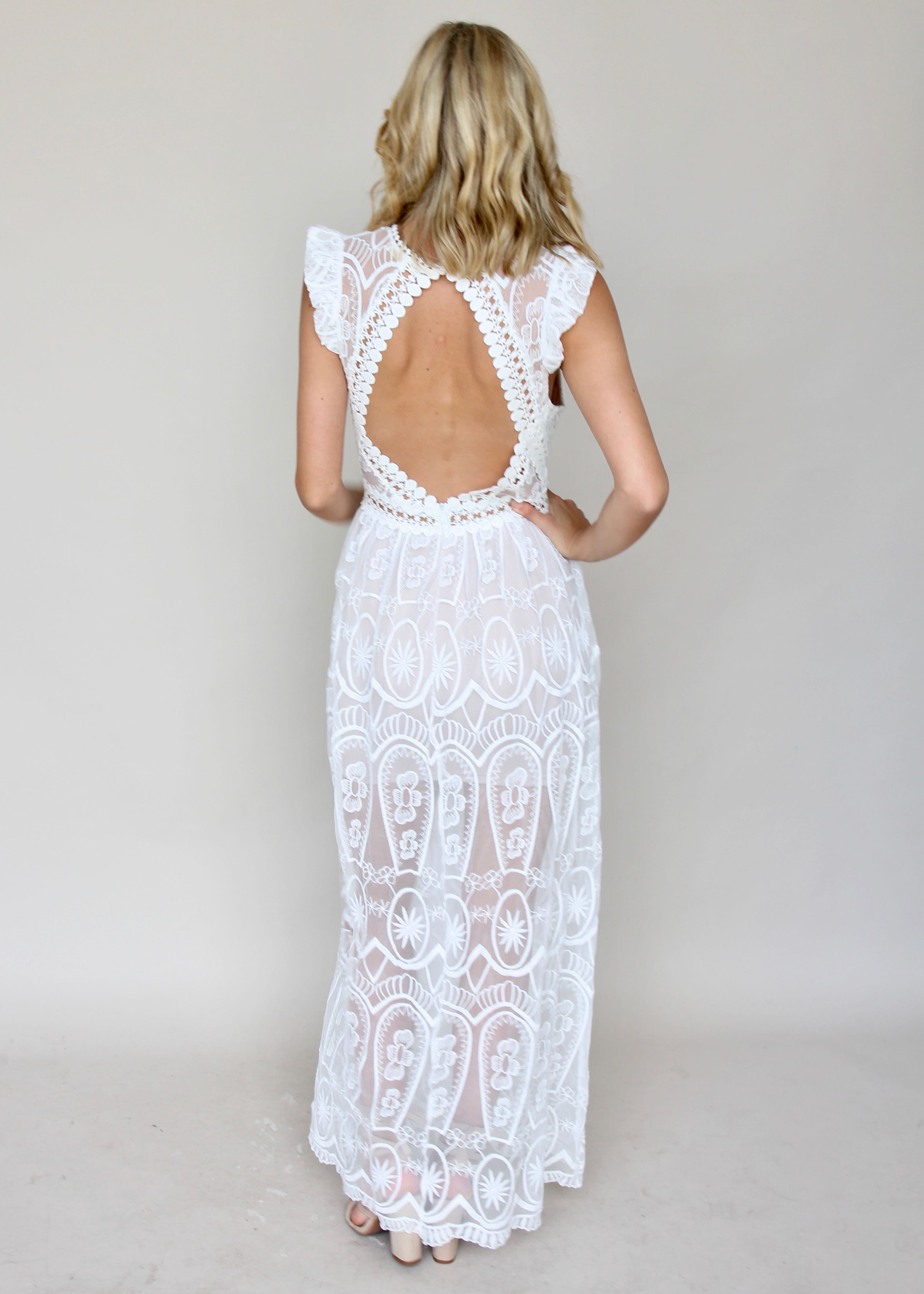 Fool For You Dress - White