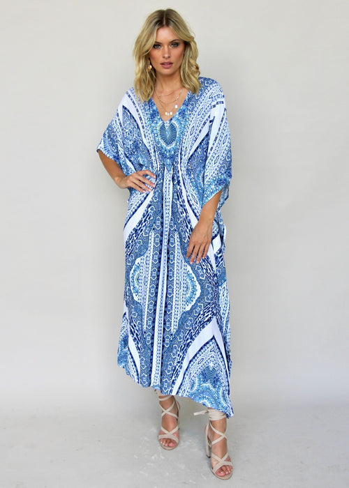 Fair Isle Maxi Dress - Aquarius