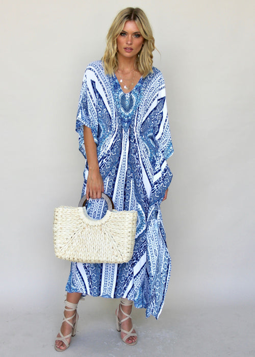 Fair Isle Maxi Dress - Aquarius
