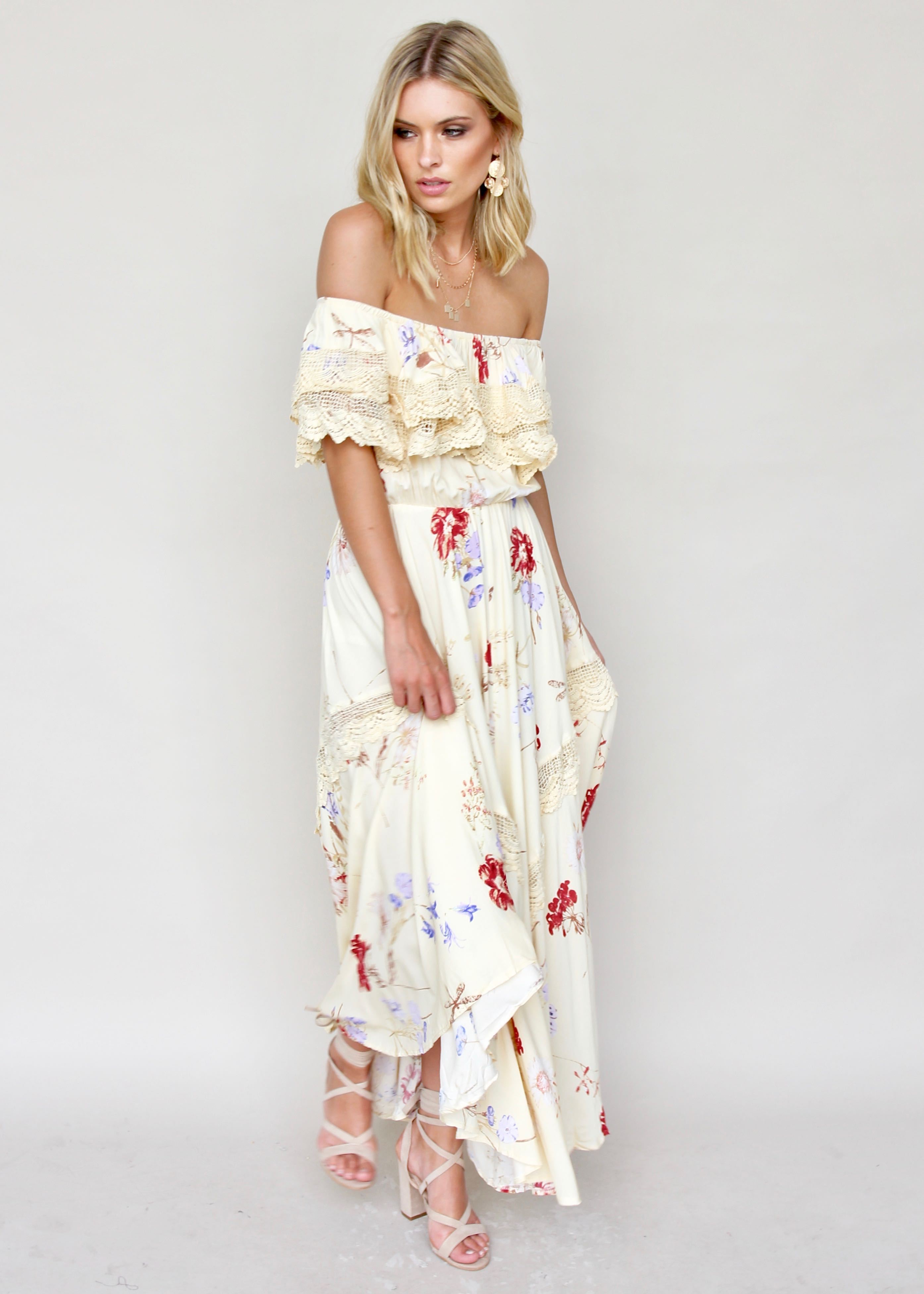 Positano Off Shoulder Maxi - Lilyrose