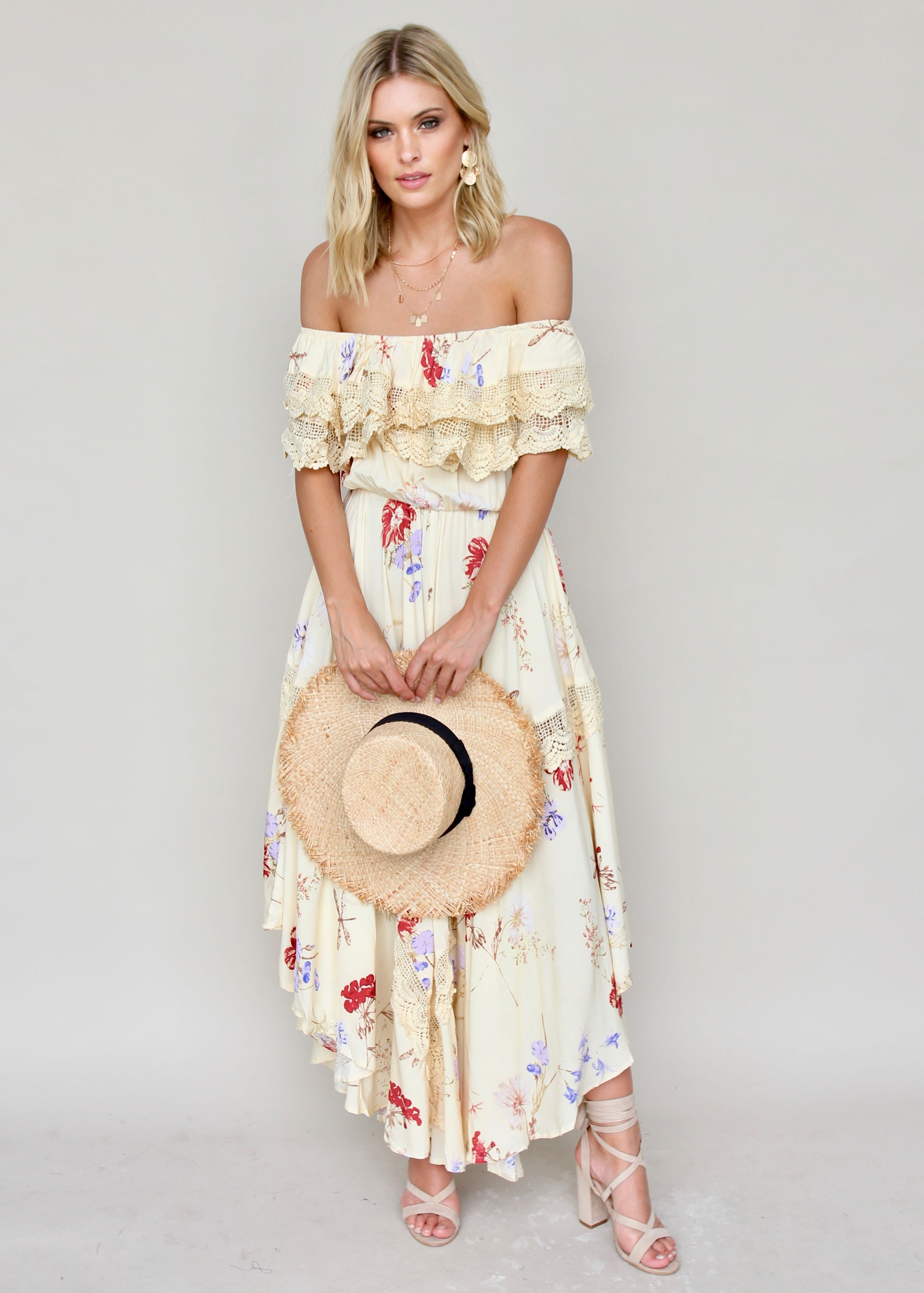 Positano Off Shoulder Maxi - Lilyrose