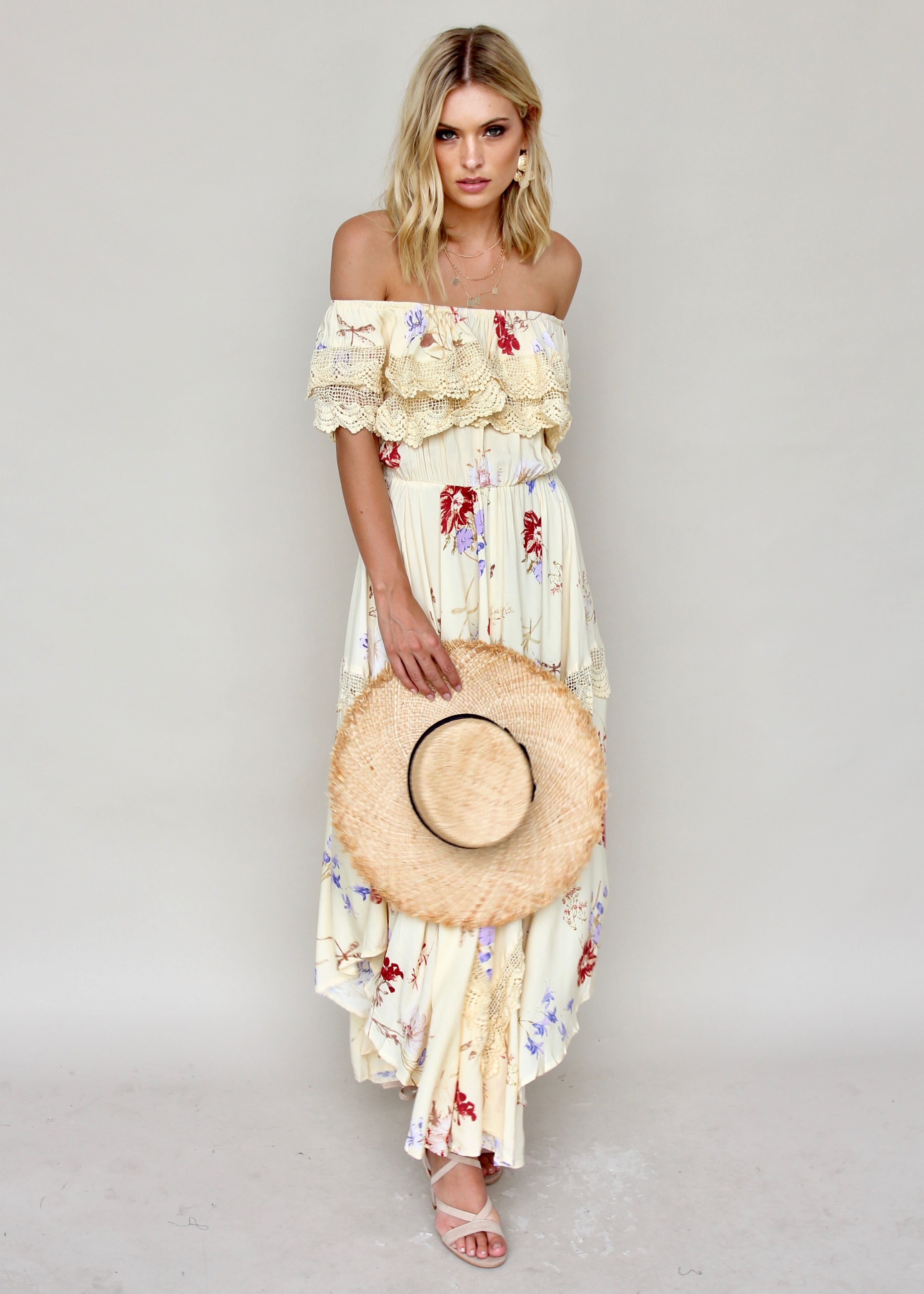 Positano Off Shoulder Maxi - Lilyrose