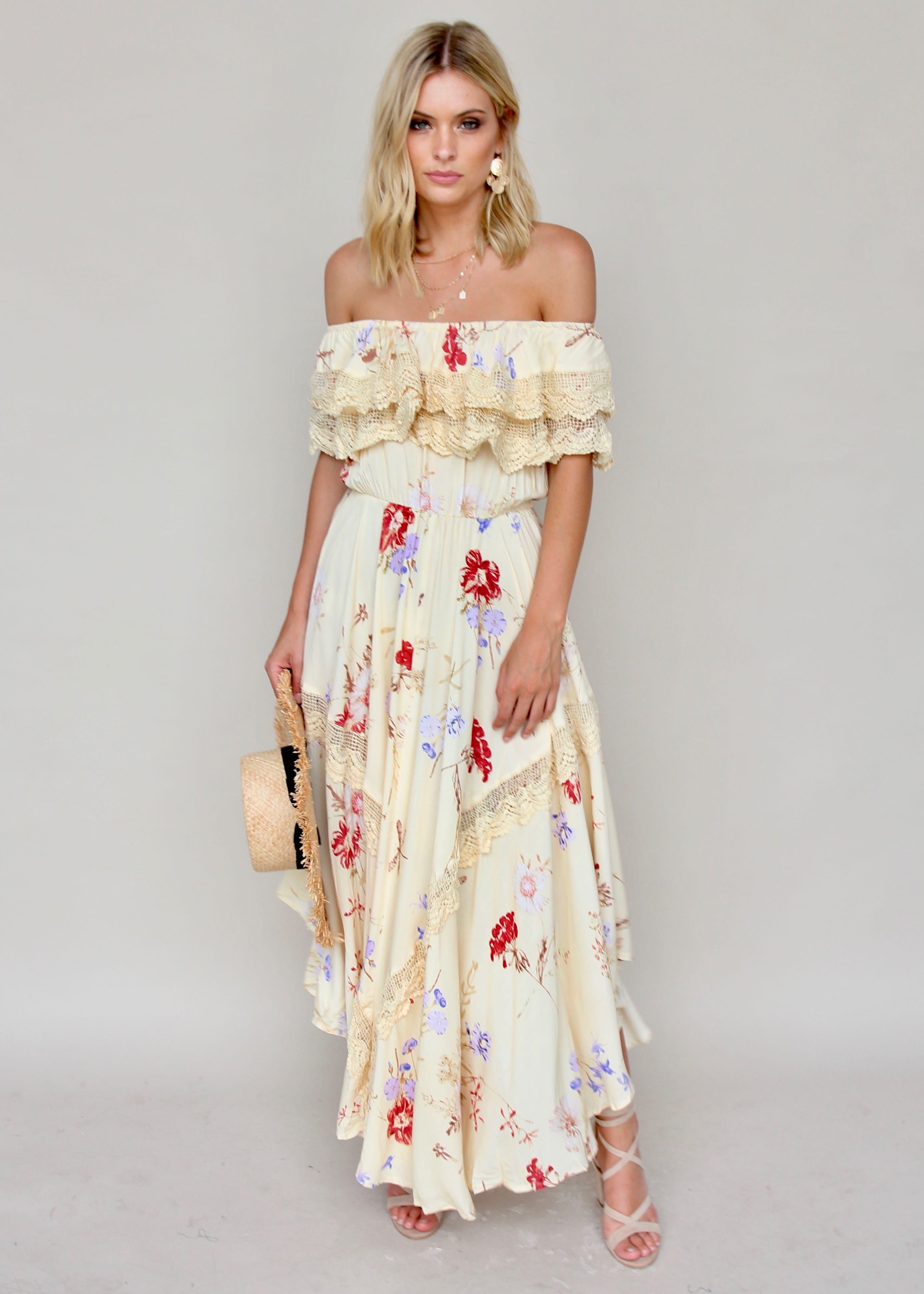 Positano Off Shoulder Maxi - Lilyrose