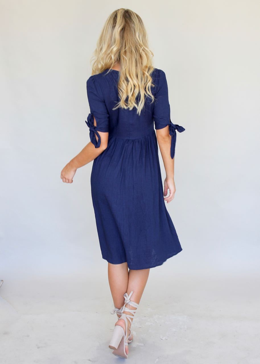 Future Forever Midi Dress - Navy