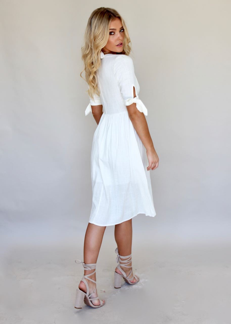 Future Forever Midi Dress - White