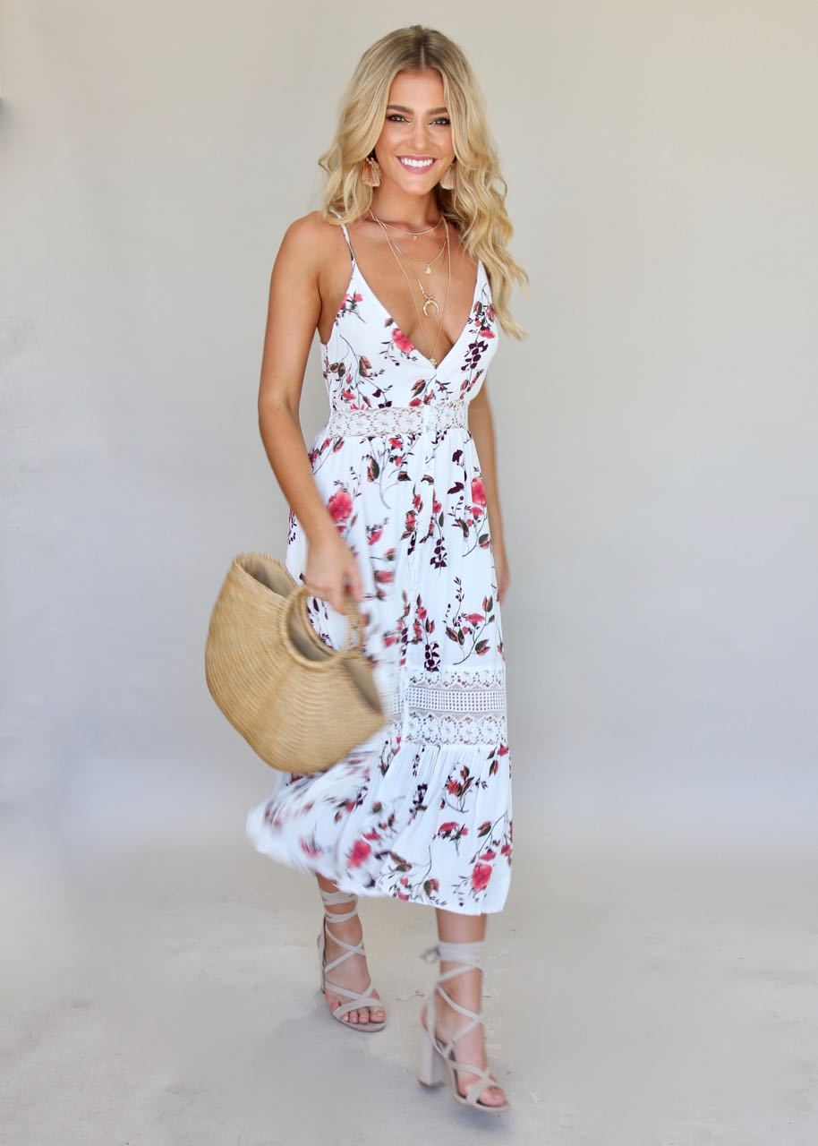 About The Weekend Midi Dress - Aster
