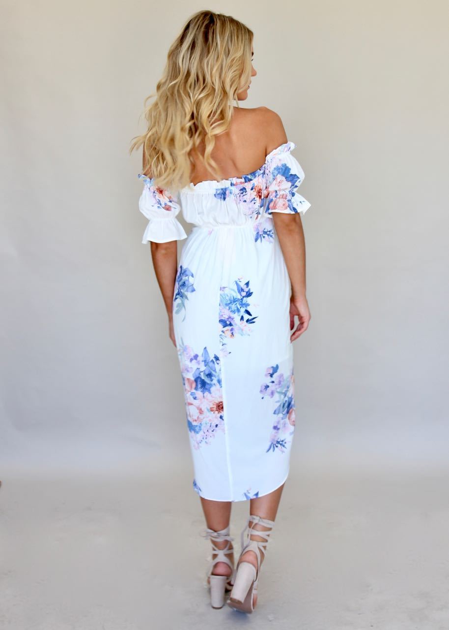 Kiss & Tell Midi Dress - Lavender Springs