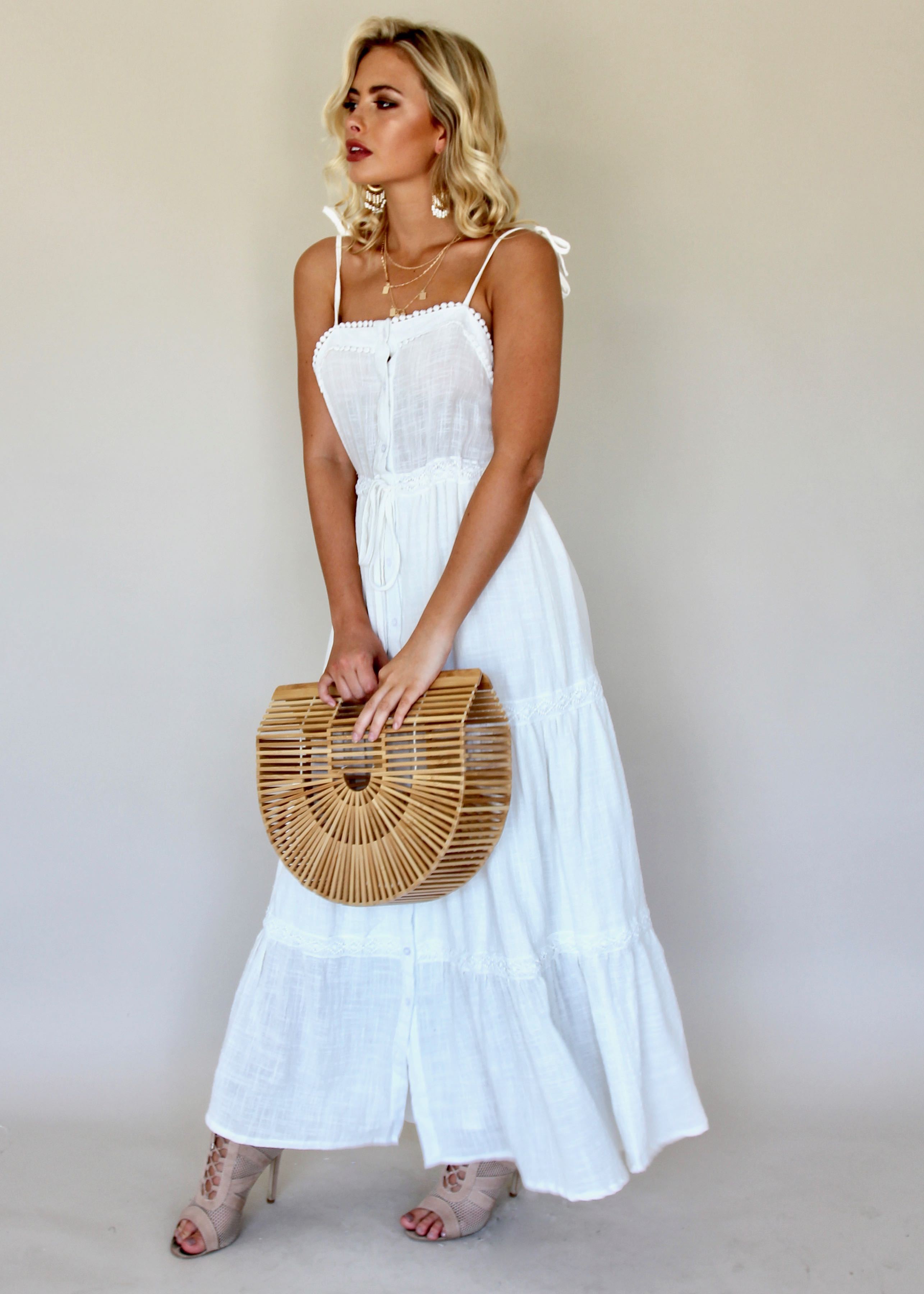 Kyoto Maxi Dress - White