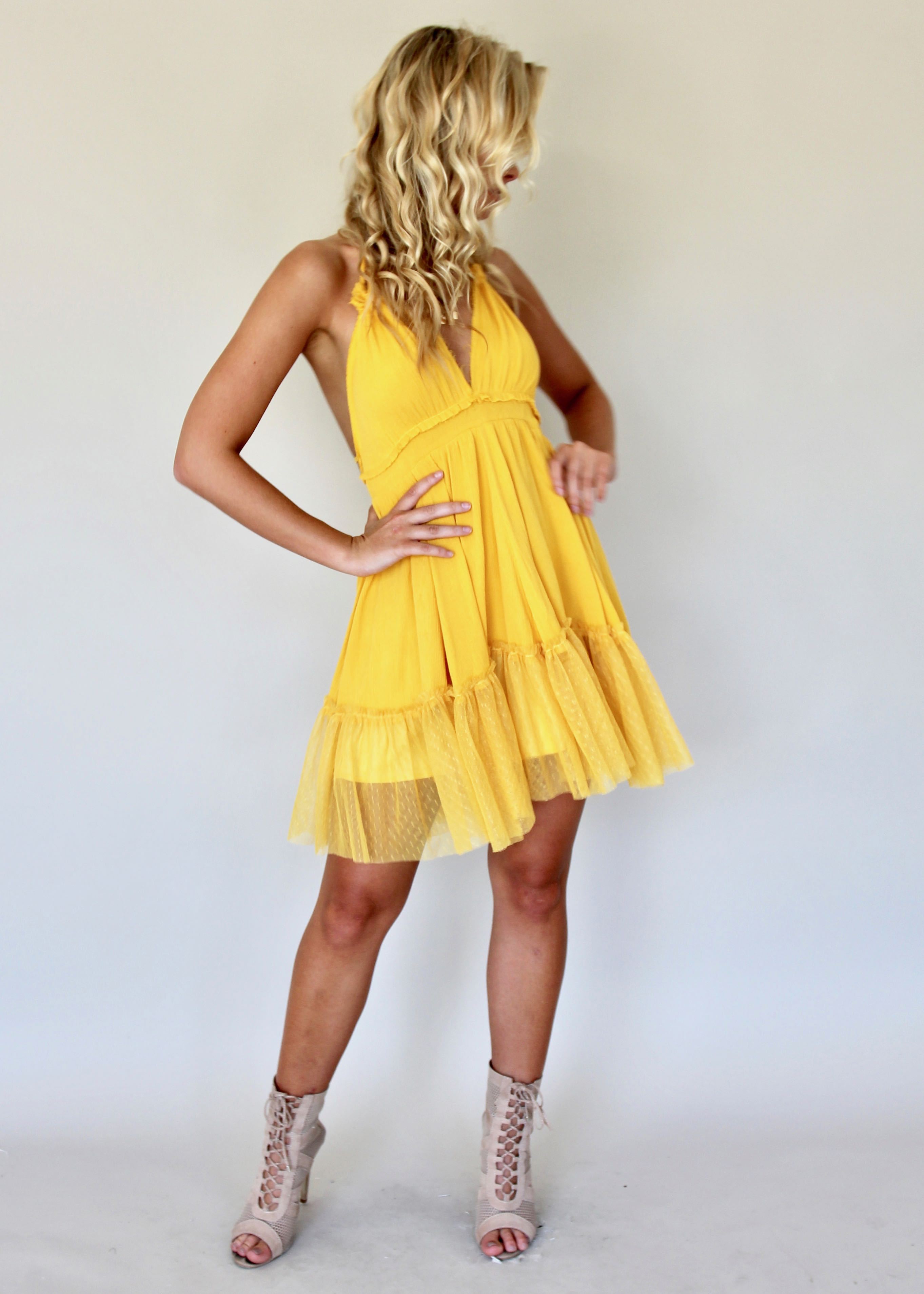 Lust For Life Dress - Mustard