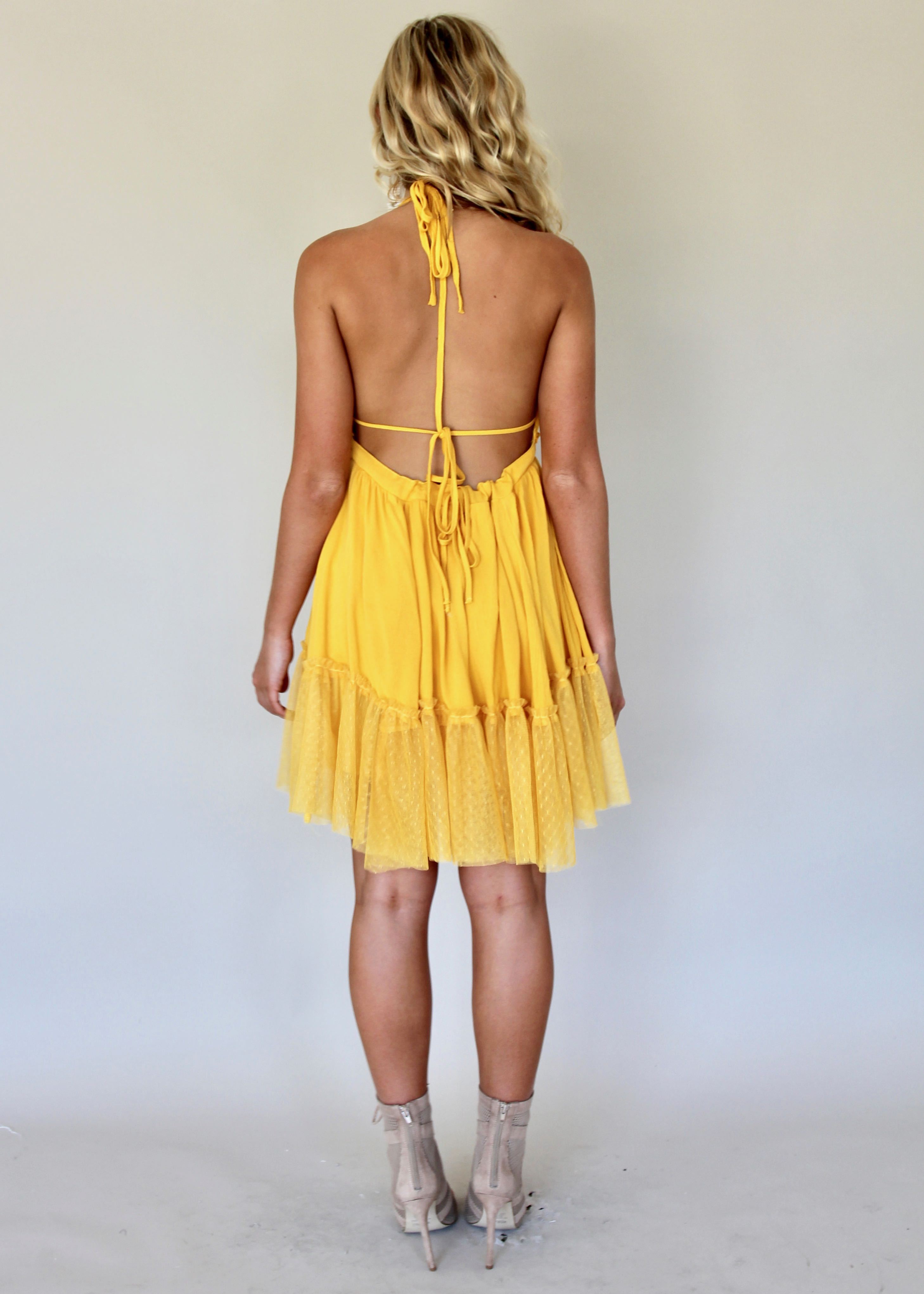 Lust For Life Dress - Mustard