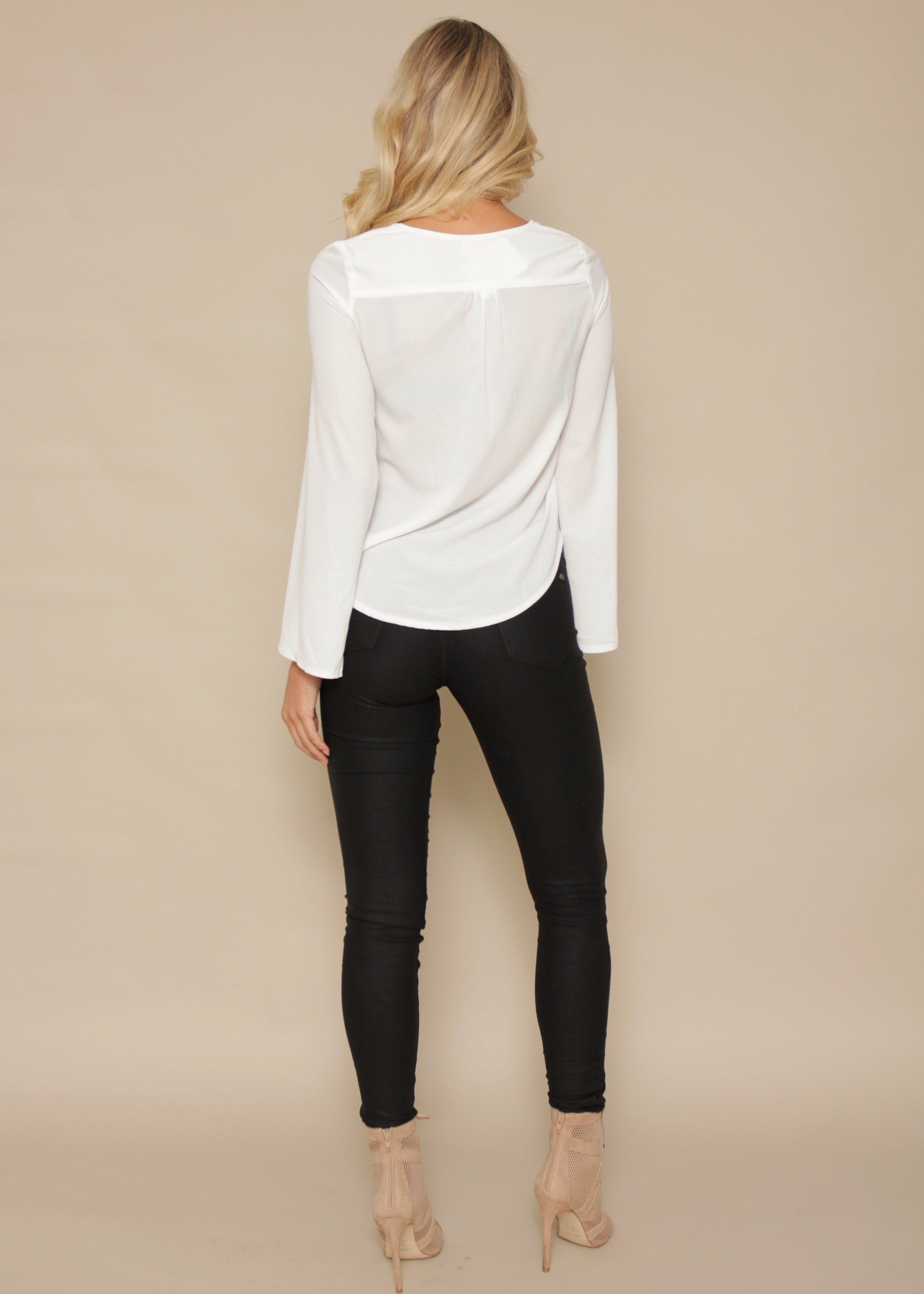 A New Day Blouse - Ivory