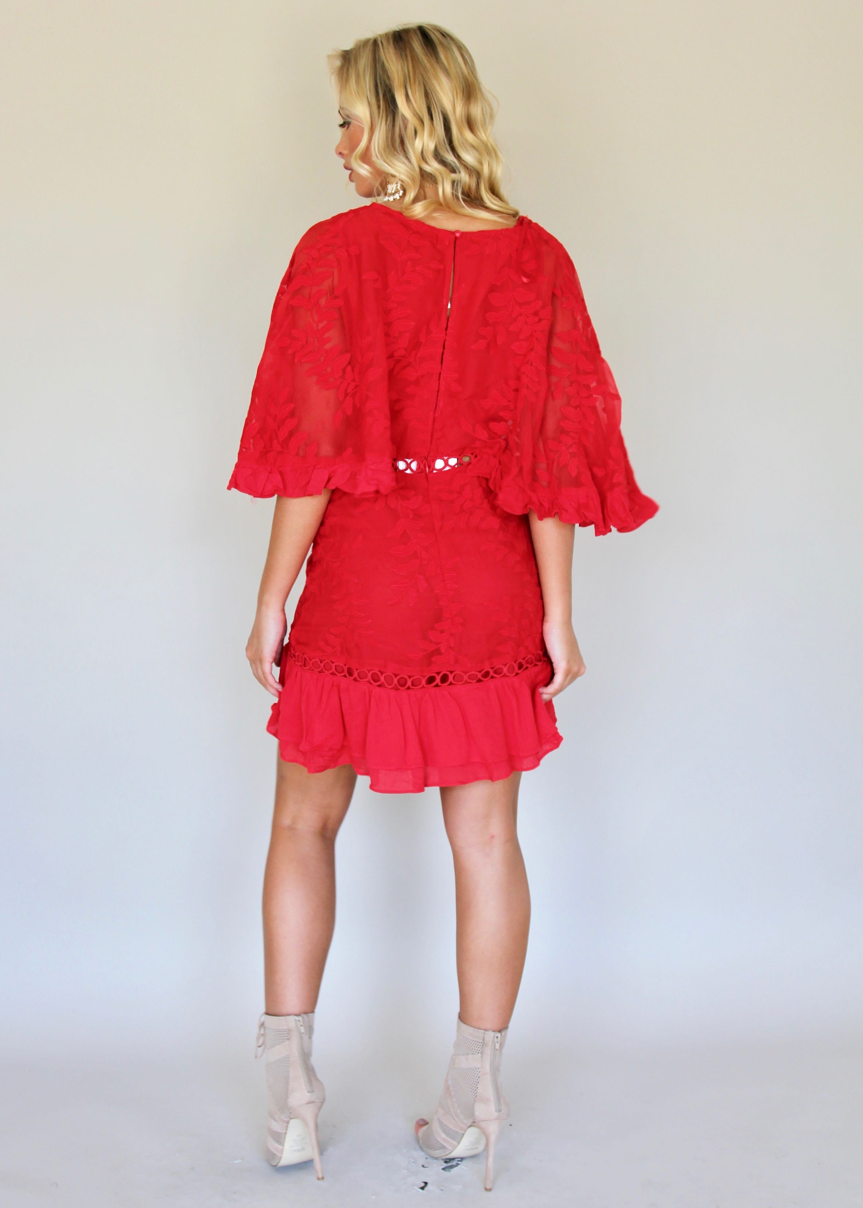 Brittany Swing Dress - Red