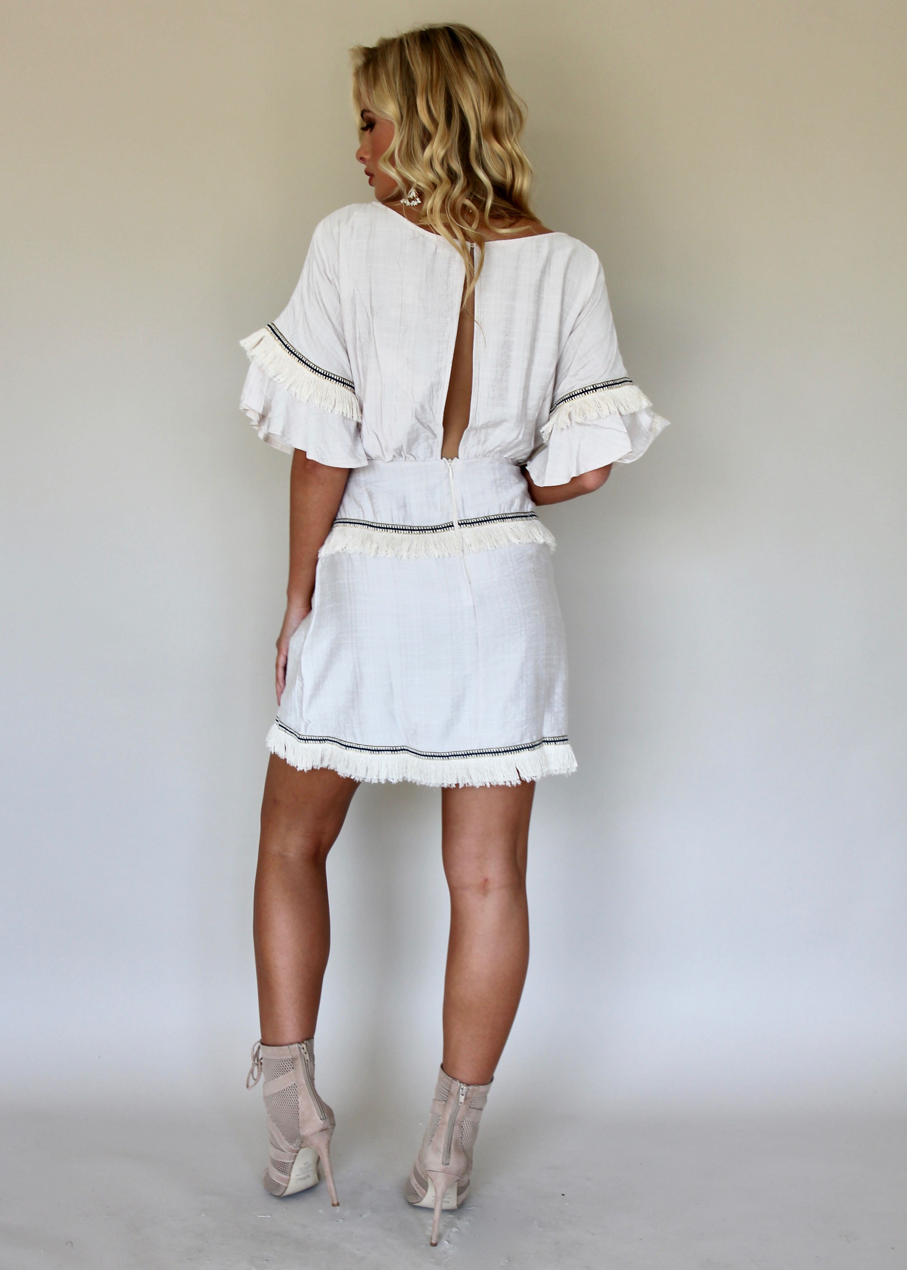 Up Till Dawn Dress - Beige
