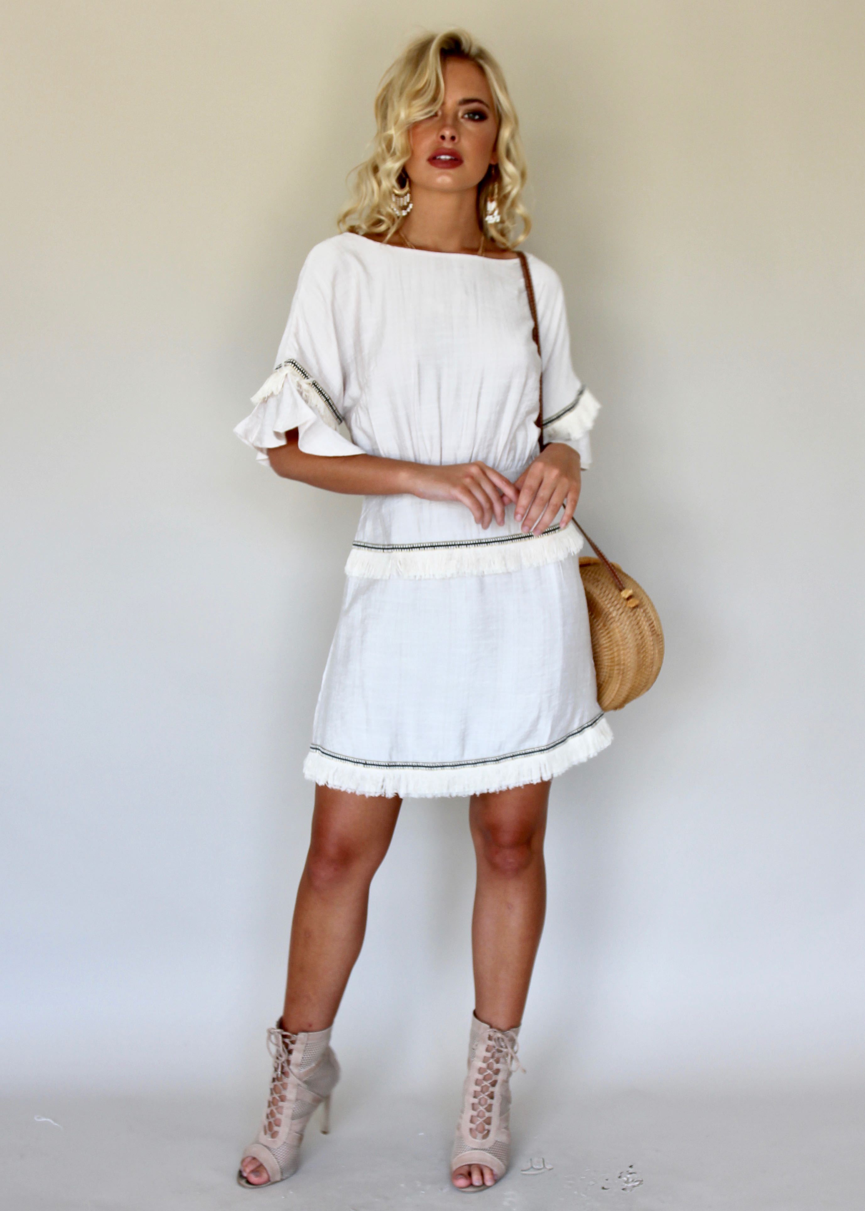 Up Till Dawn Dress - Beige
