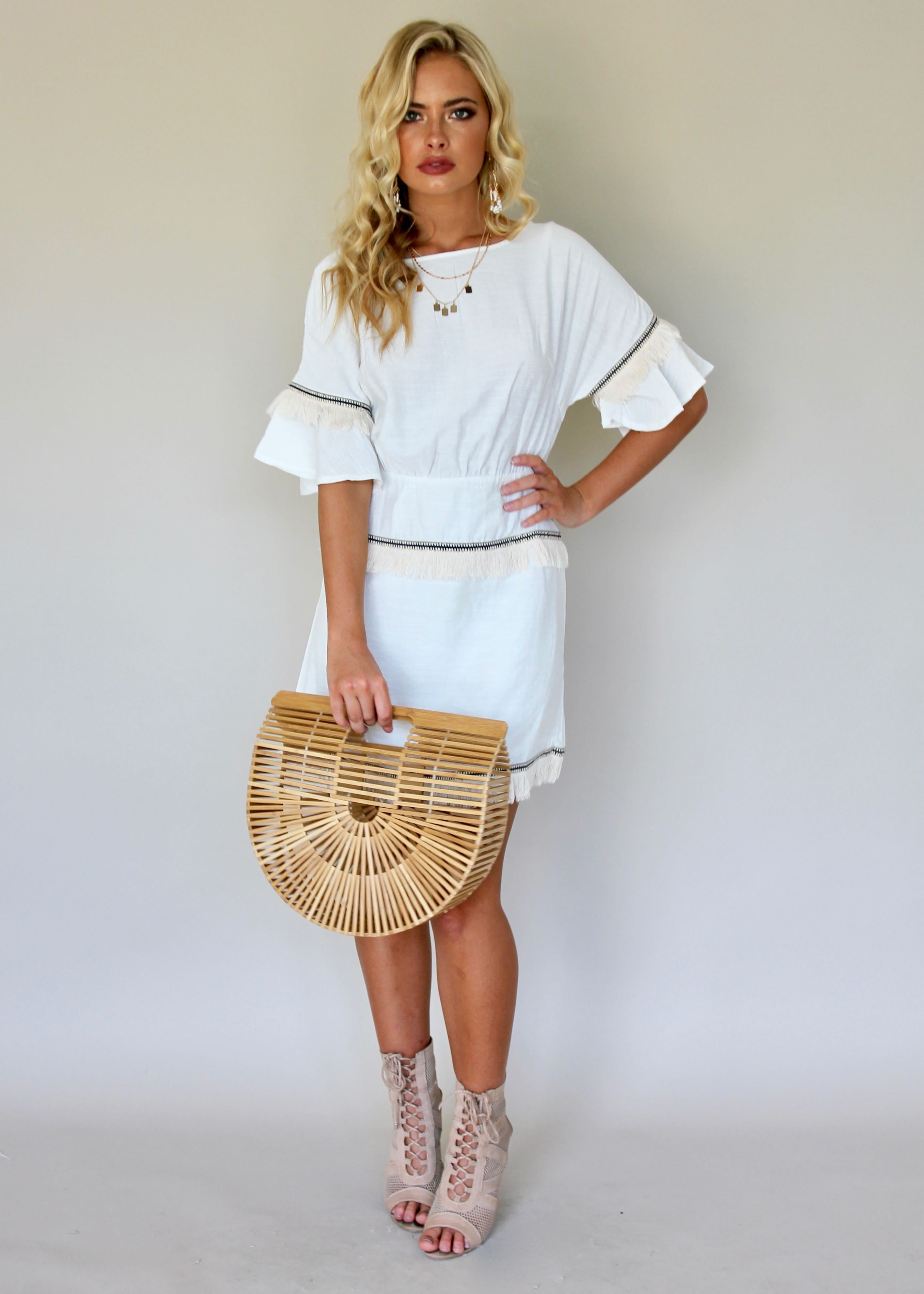 Up Till Dawn Dress - White