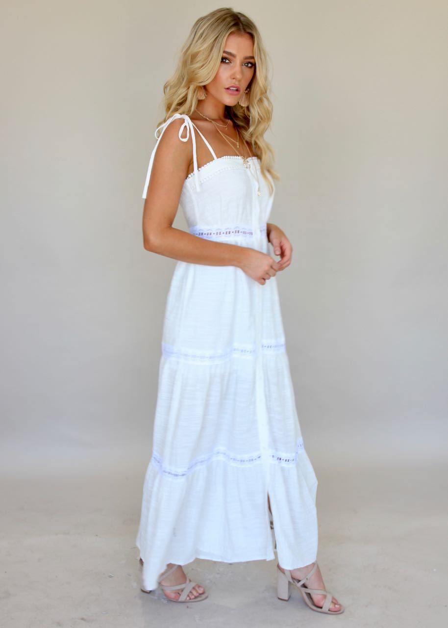 New History Maxi Dress - White