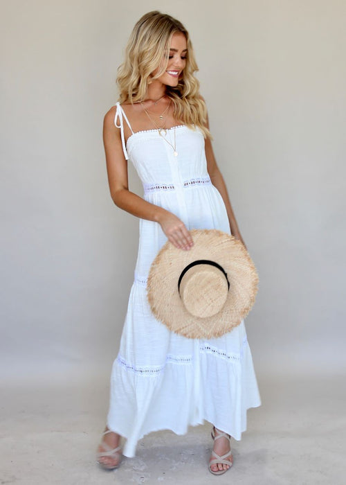 New History Maxi Dress - White