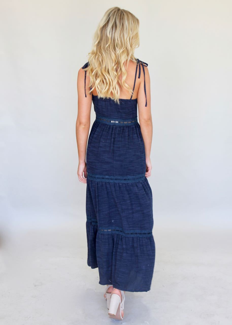 New History Maxi Dress - Navy