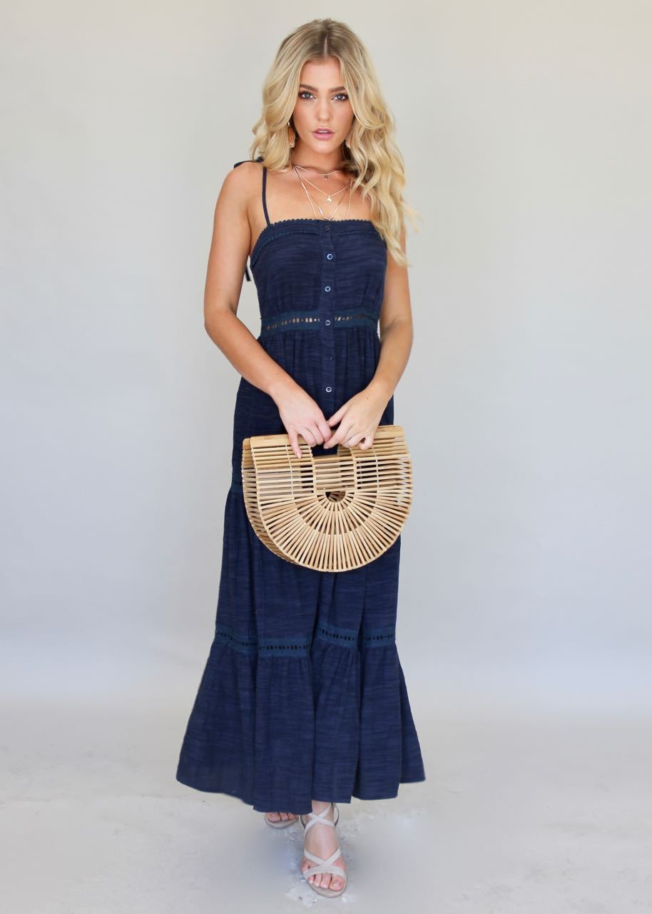 New History Maxi Dress - Navy