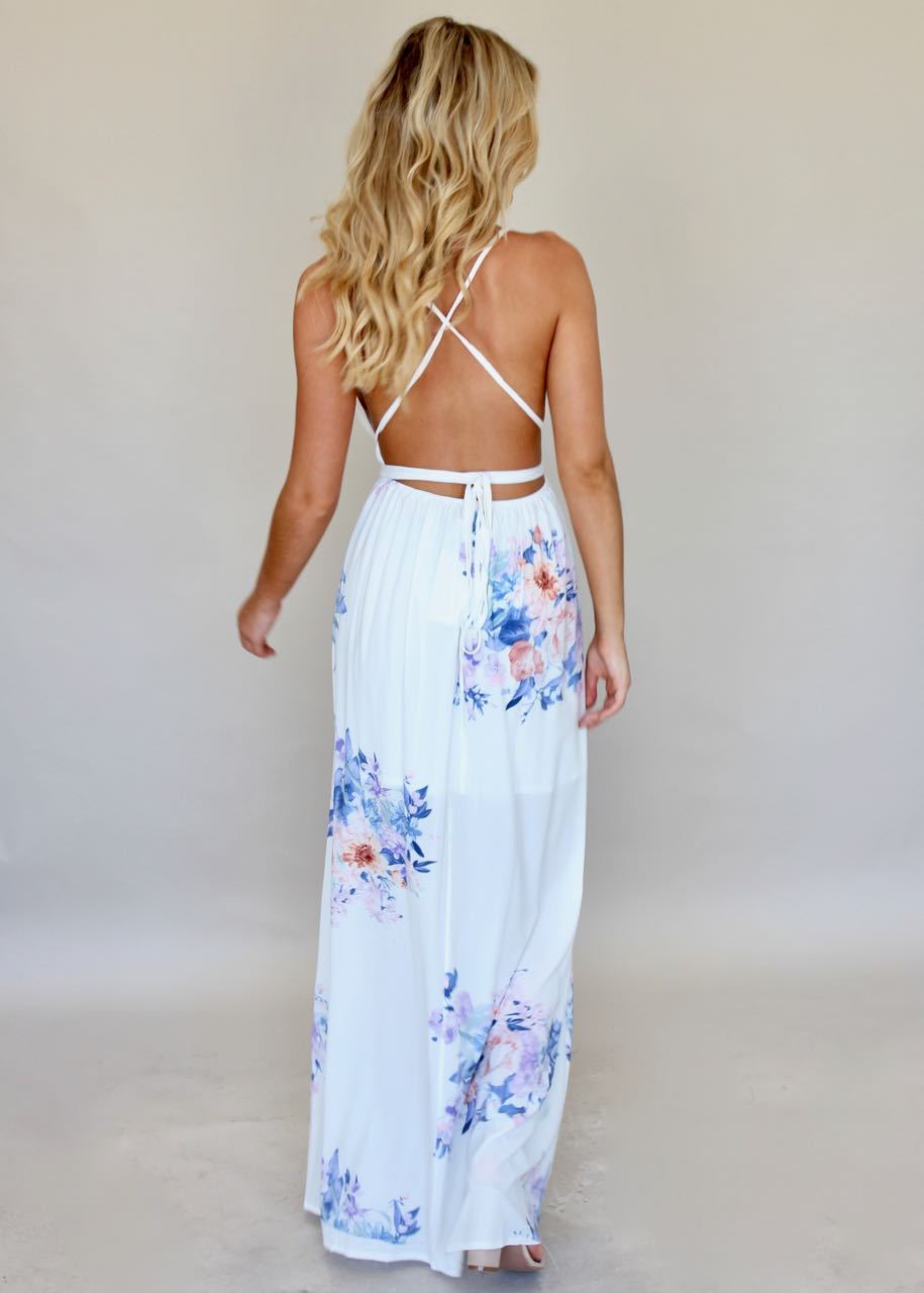 Karmen Halter Maxi Dress - Lavender Springs