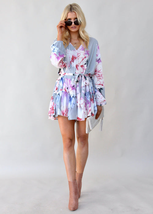 Nika Swing Dress w/ Tie - Le Fleur