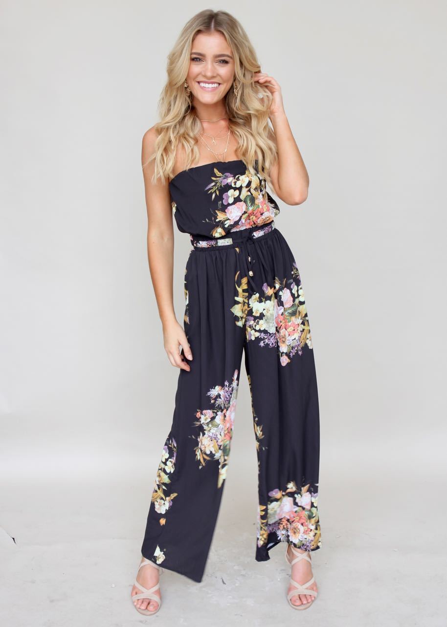 Luminous Love Strapless Pantsuit - Citrus