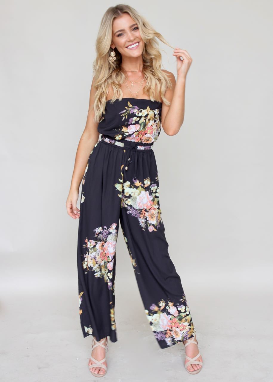 Luminous Love Strapless Pantsuit - Citrus