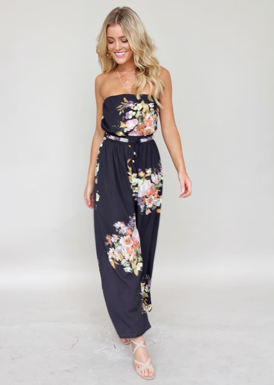 Luminous Love Strapless Pantsuit - Citrus