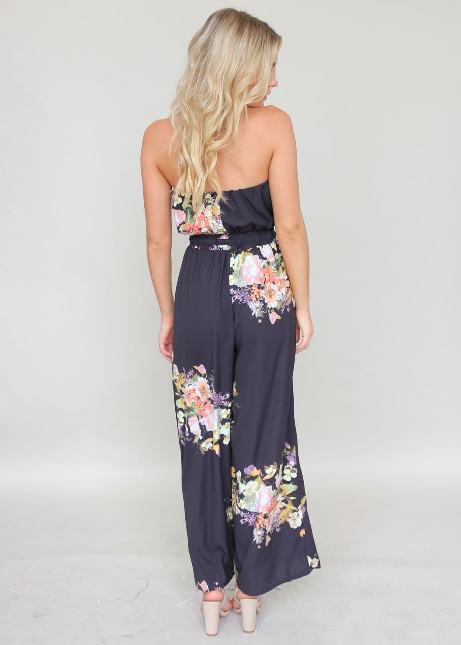 Luminous Love Strapless Pantsuit - Citrus