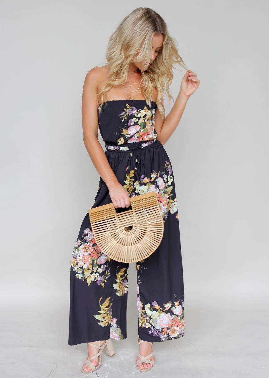 Luminous Love Strapless Pantsuit - Citrus